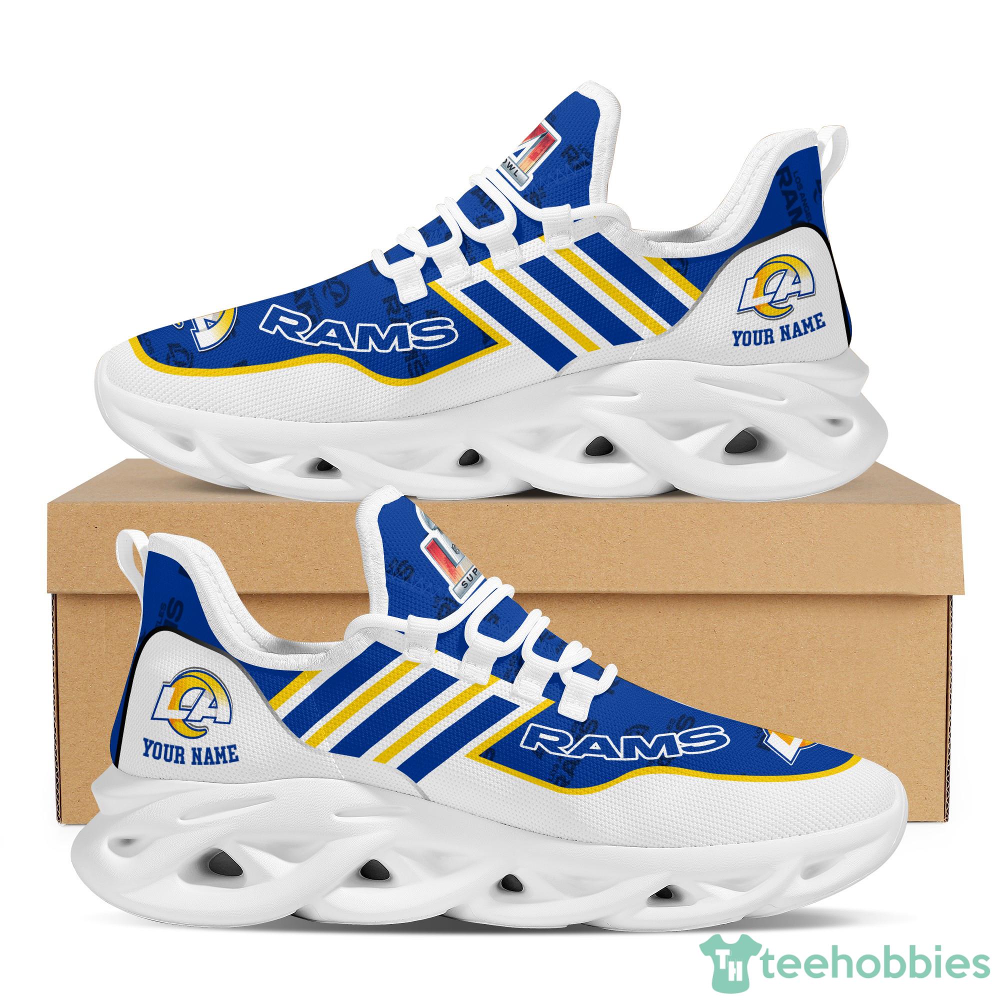 Los Angeles Rams NFL Super Bowl LVI Champions Custom Name Max Soul Sneakers Product Photo 1