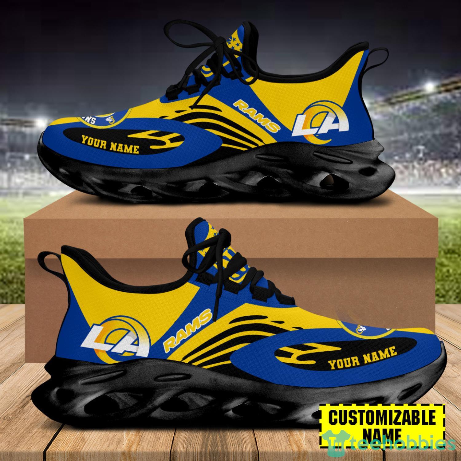 Los Angeles Rams Super Bowl LVI Champions Custom Name Max Soul Sneakers Product Photo 3