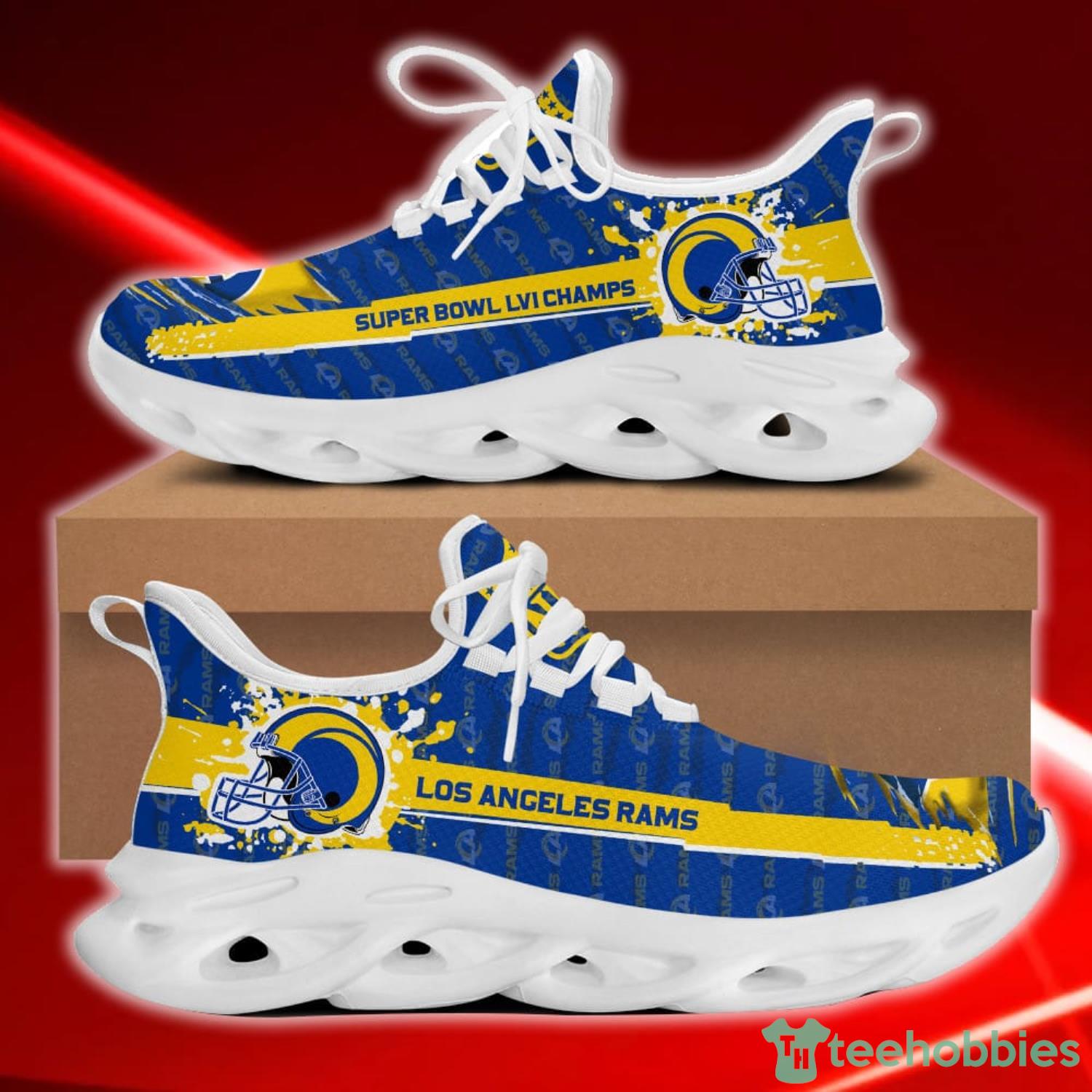 Los Angeles Rams Super Bowl LVI Champions Trending Max Soul Sneakers Sport Shoes Product Photo 2