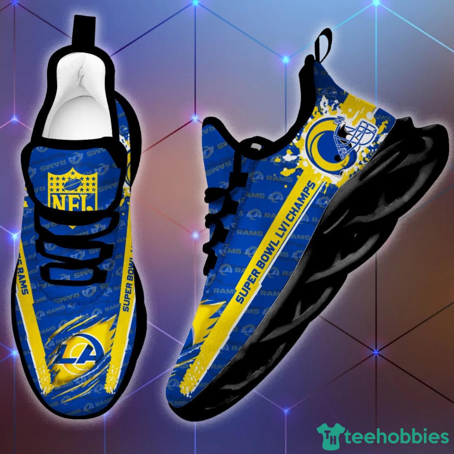 Los Angeles Rams Super Bowl LVI Champions Trending Max Soul Sneakers Sport Shoes Product Photo 1