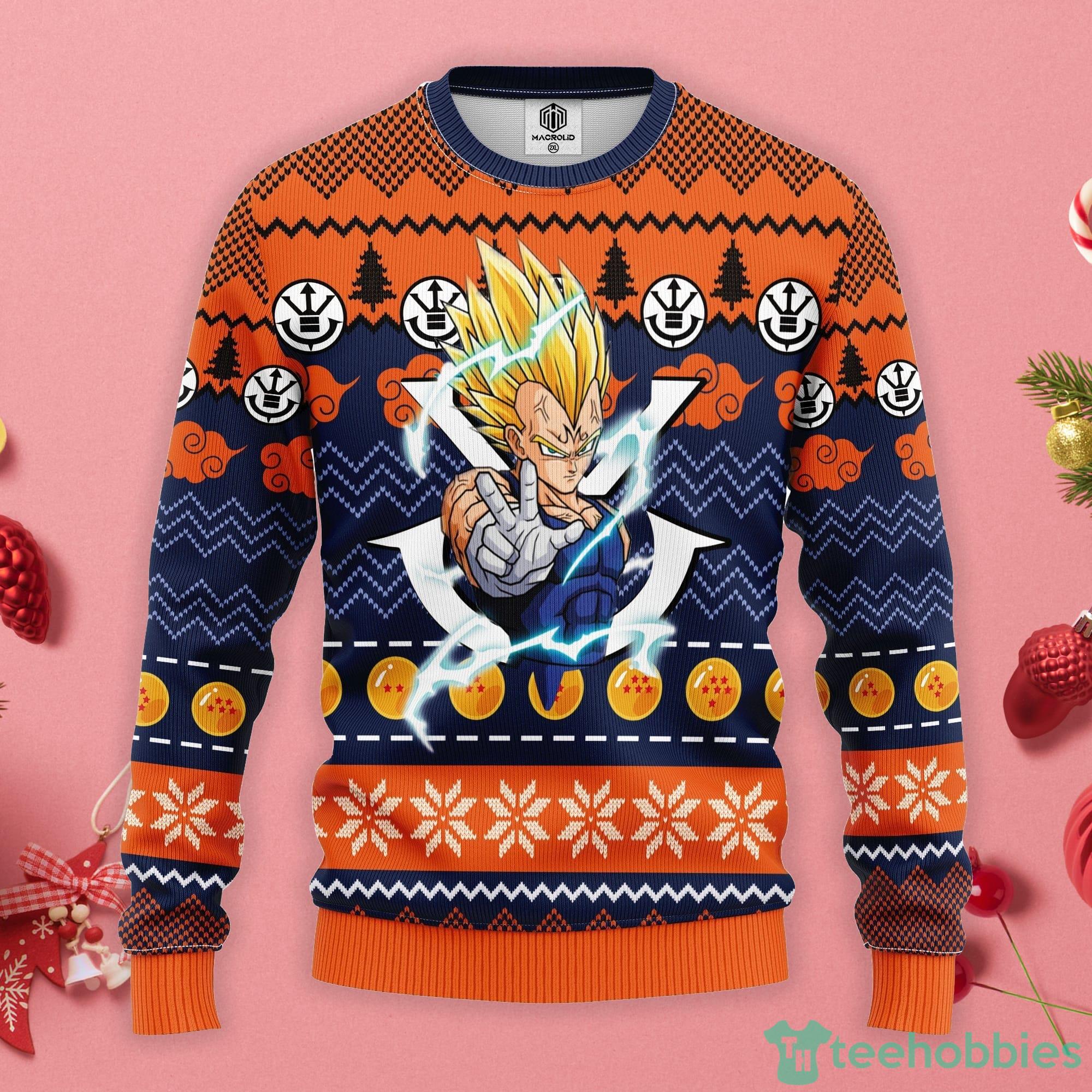 Majin Vegeta Dragon Ball Ugly Christmas Sweater Product Photo 1