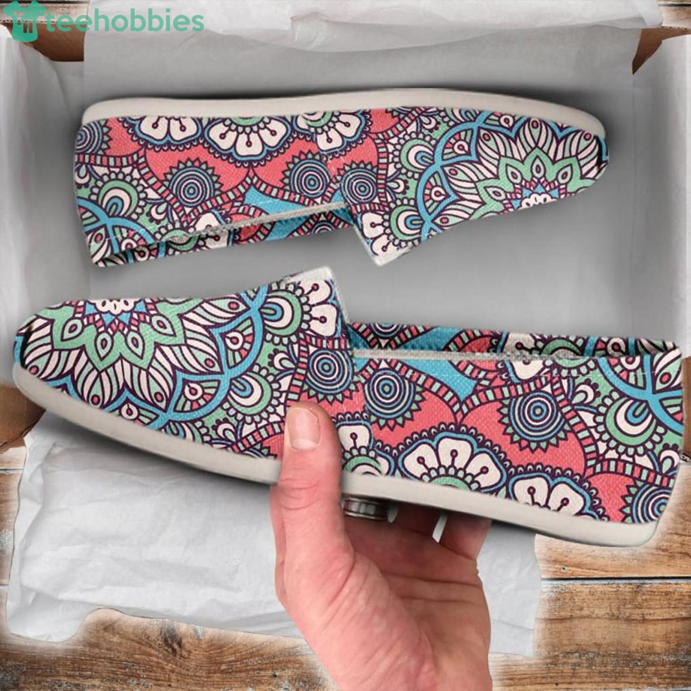 Mandala Design Lovely Pattern Slip On Shoes Product Photo 1