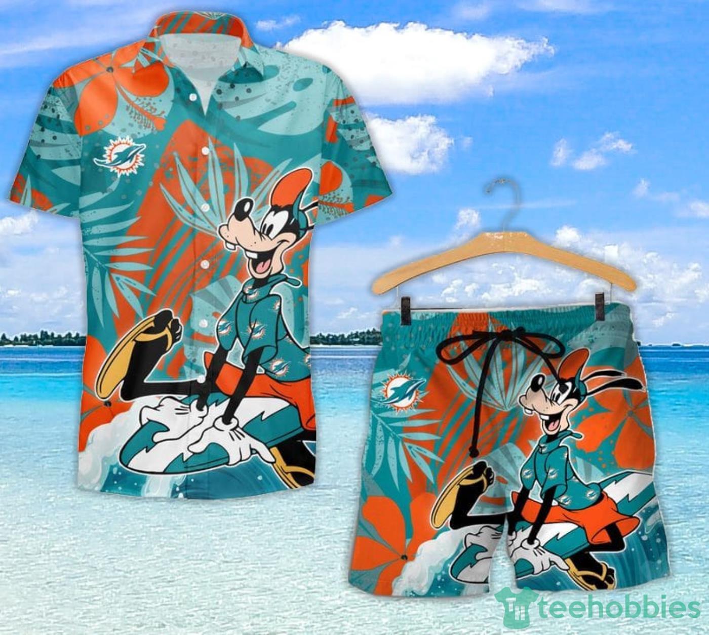 Miami Dolphins Lilo And Stitch Christmas Hawaiian Shirt Gift