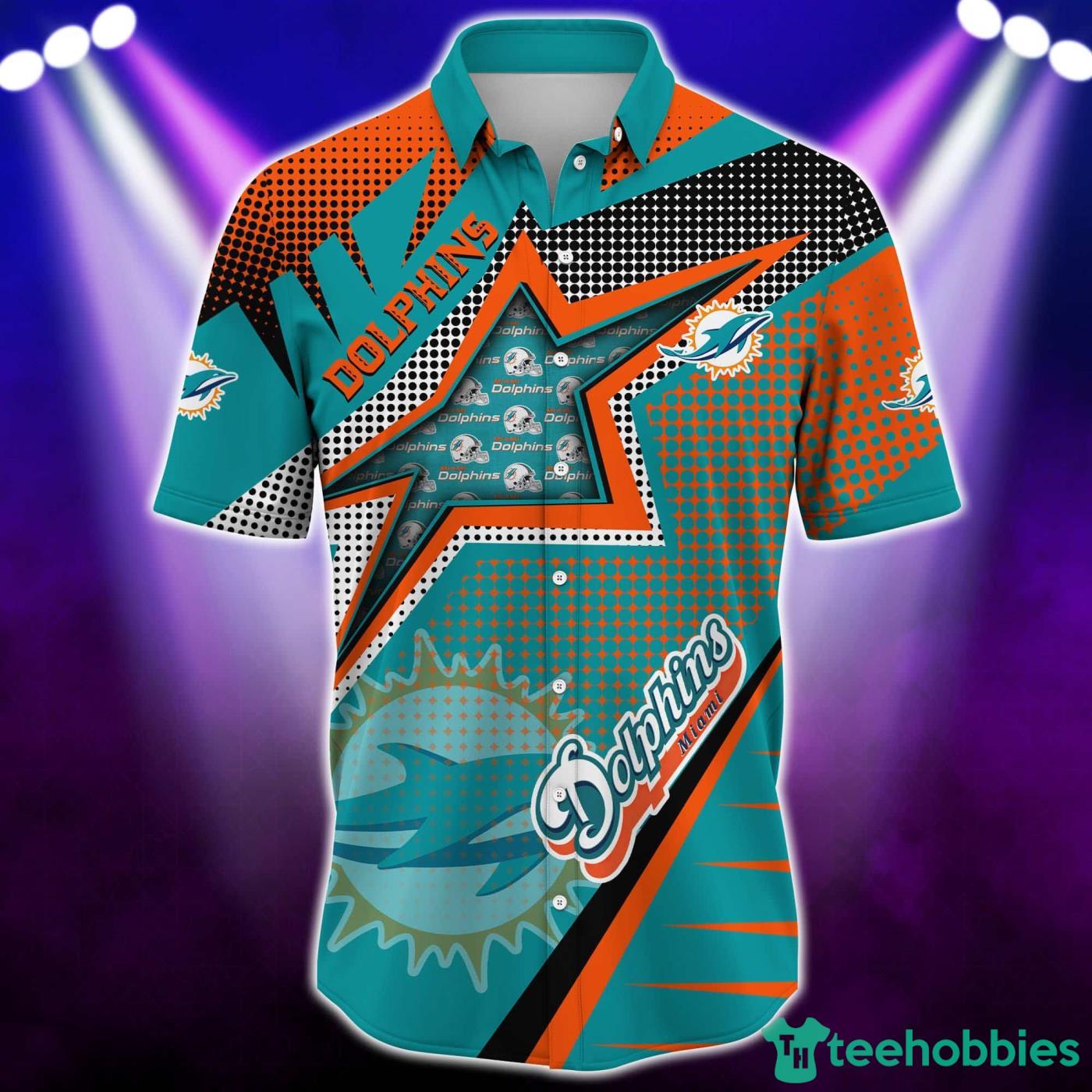 Nfl Miami Dolphins 3D Hawaiian Shirt Halloween Style Hot Men And