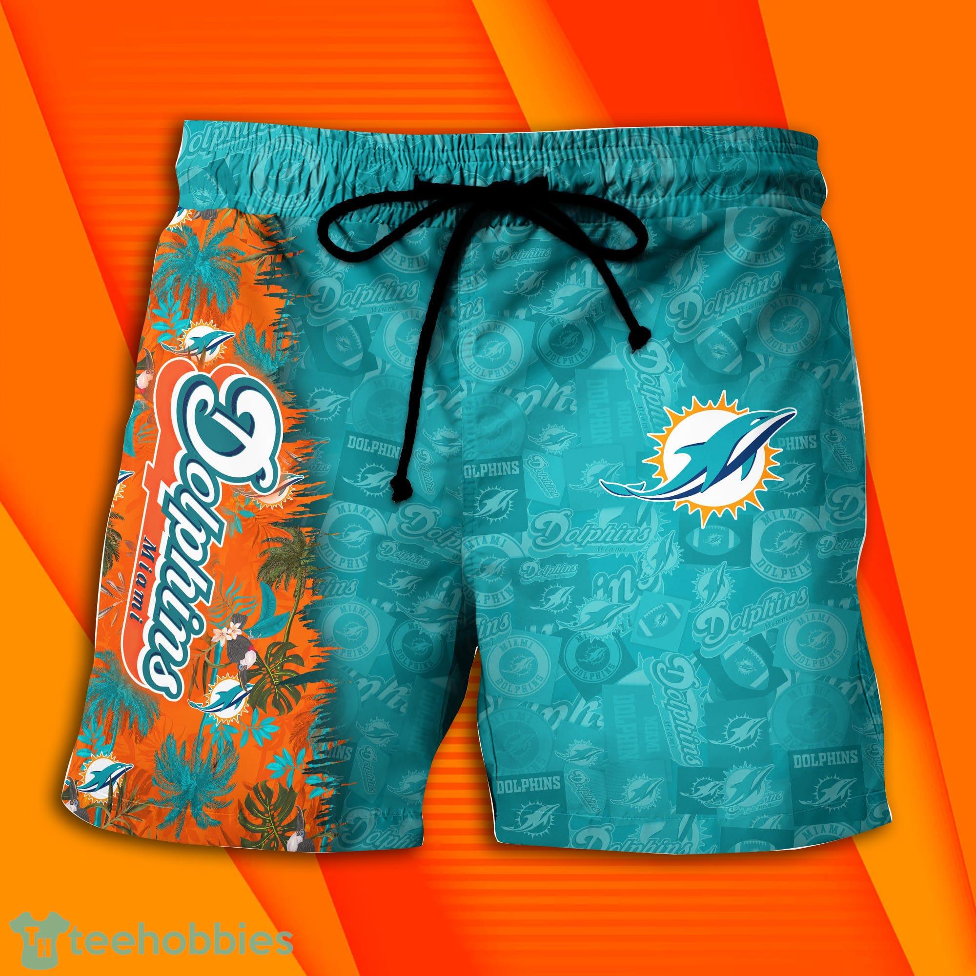 Fans Miami Dolphins NFL Logo Combo Hawaiian Shirt And Short Summer For Men  Women - Freedomdesign