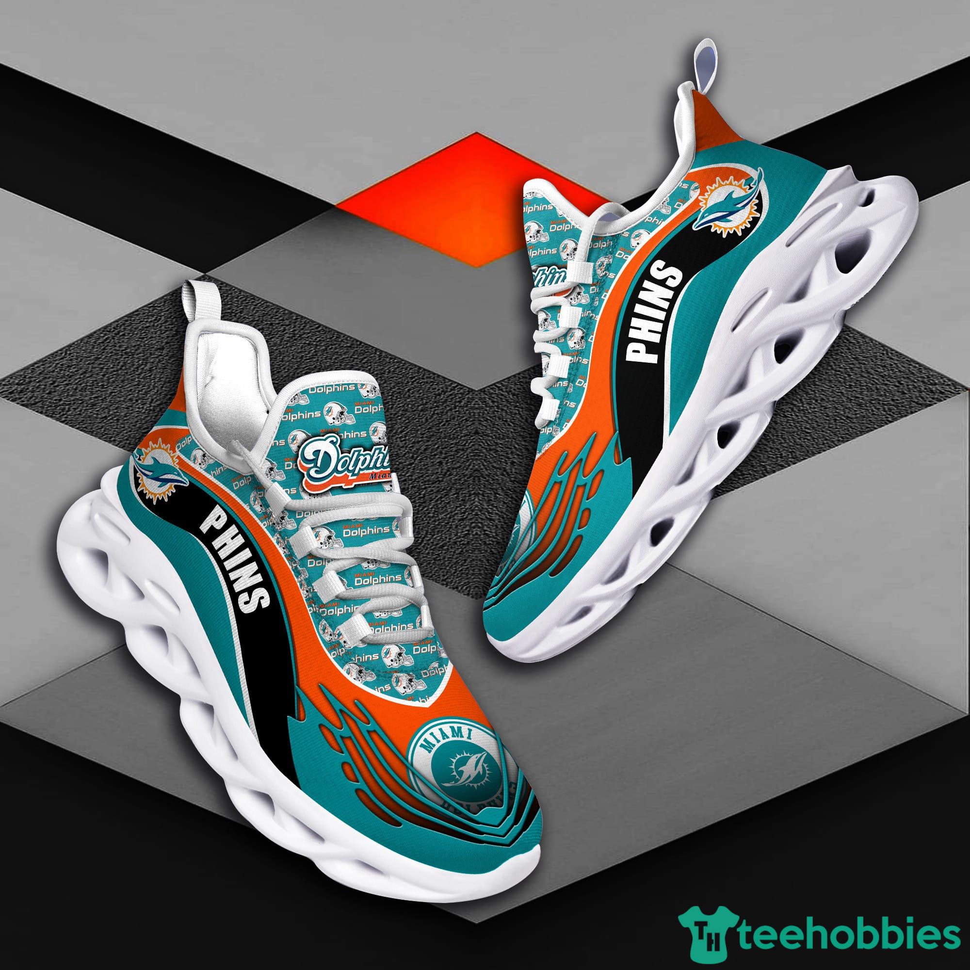 Miami Dolphins NFL Max Soul Sneakers Sport Shoes Product Photo 4