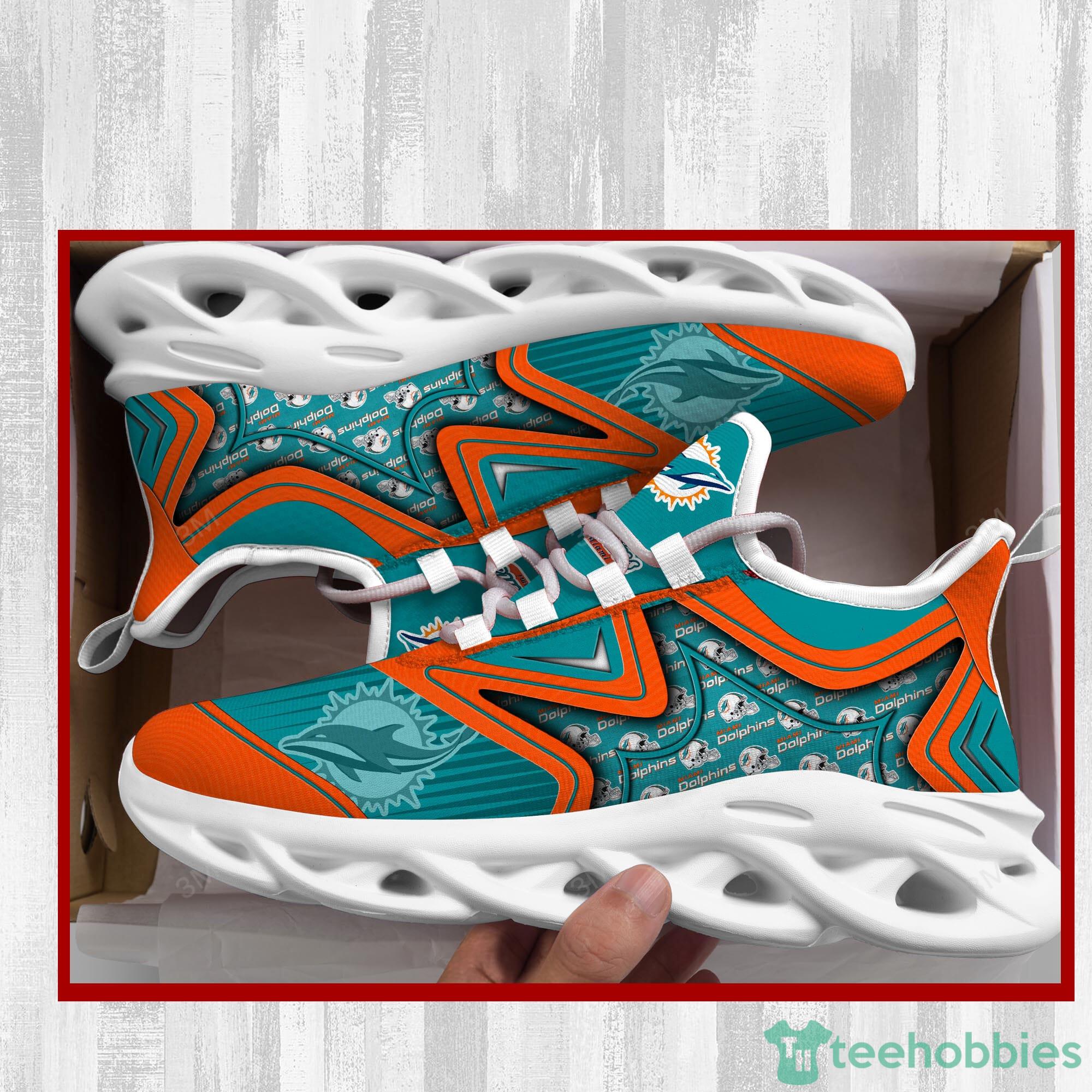 Miami Dolphins NFL Symbol Max Soul Sneakers Sport Shoes Product Photo 2