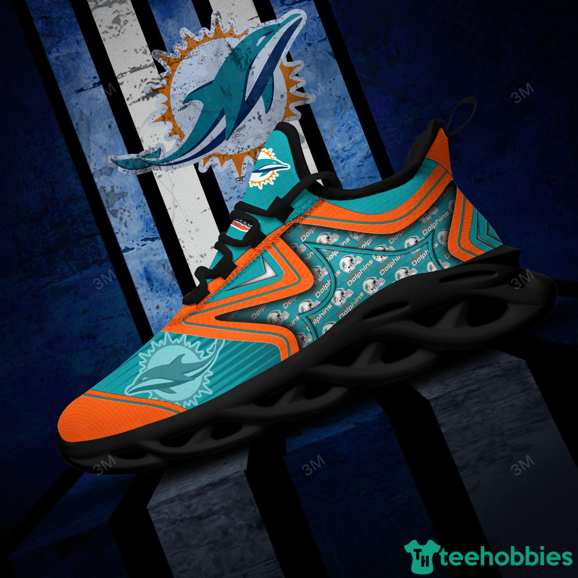 Miami Dolphins NFL Symbol Max Soul Sneakers Sport Shoes Product Photo 1