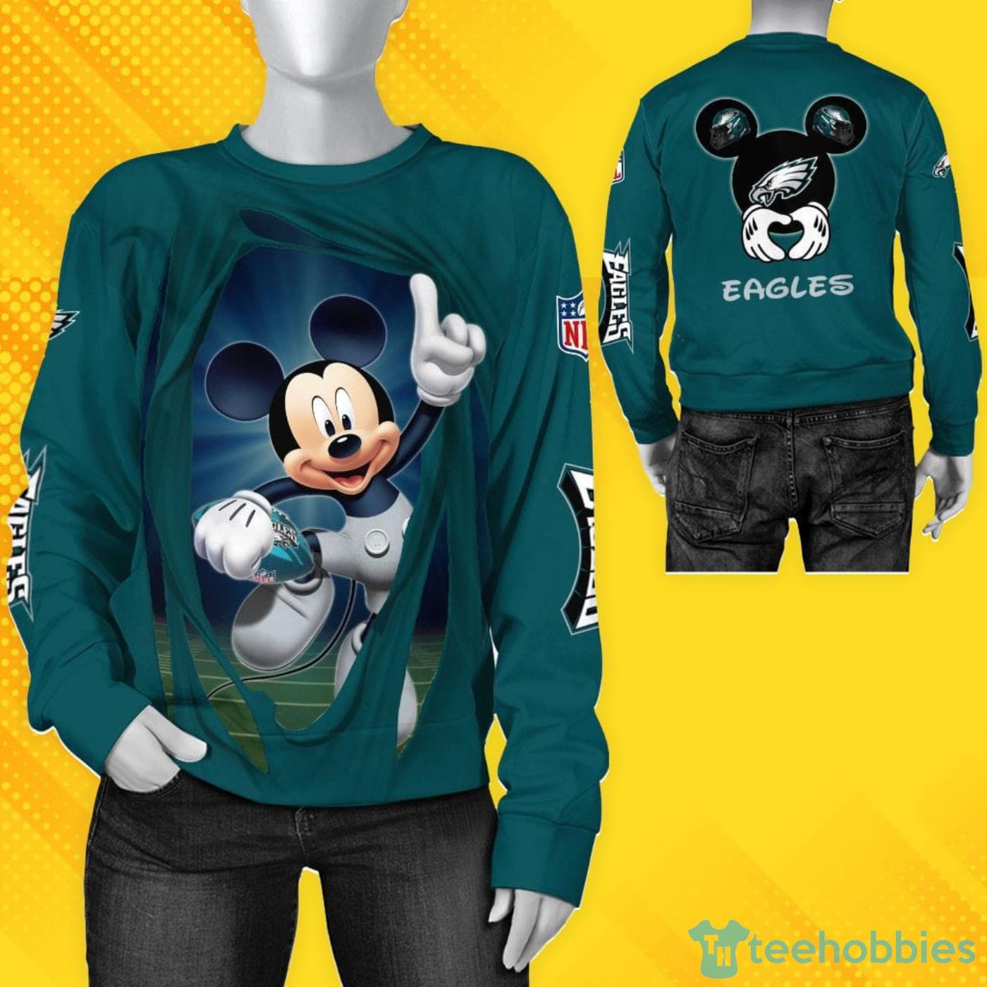 Philadelphia Eagles Mickey Mouse Full Print Hoodie