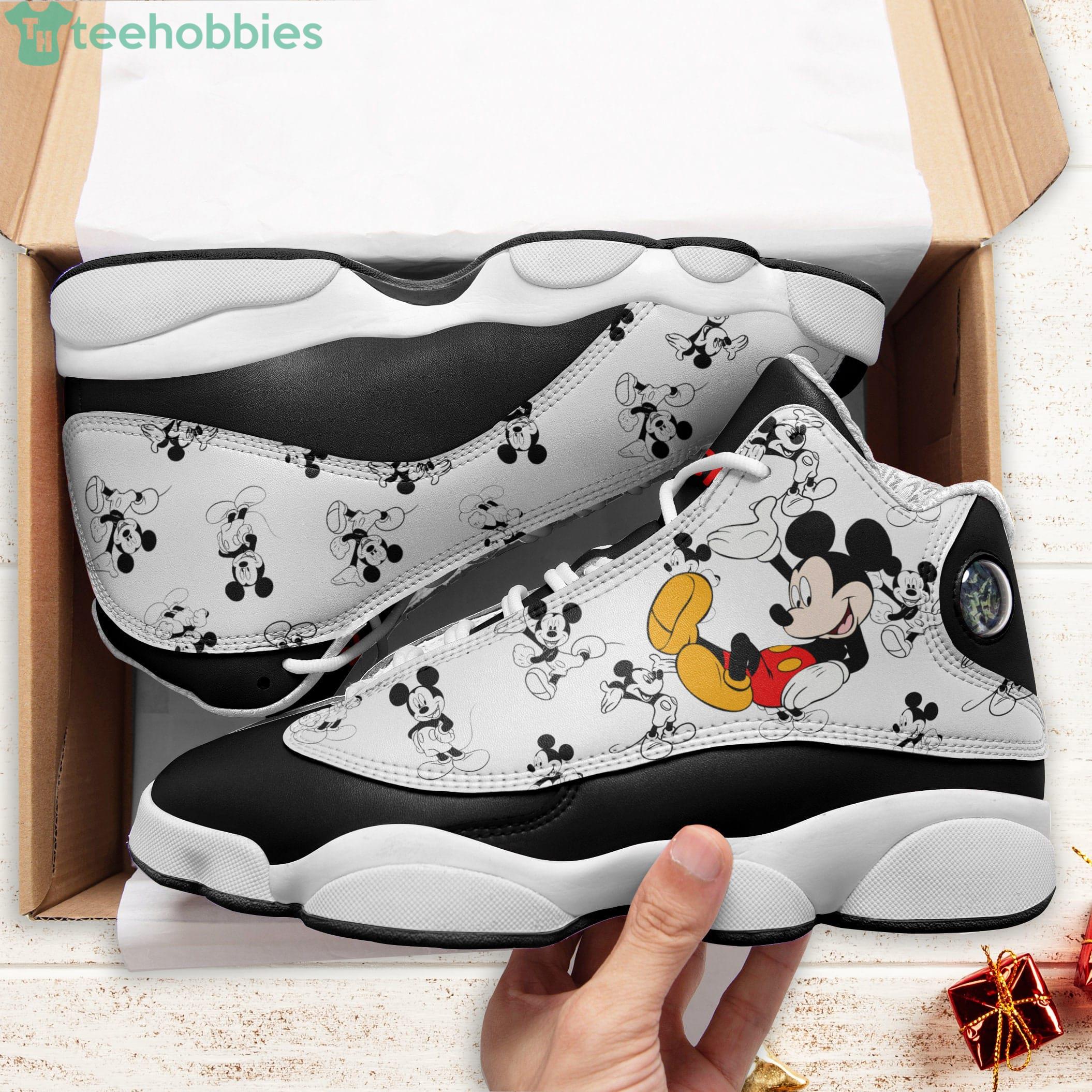 Louis Vuitton Mickey Mouse Air Jordan 13 Sneakers Shoes