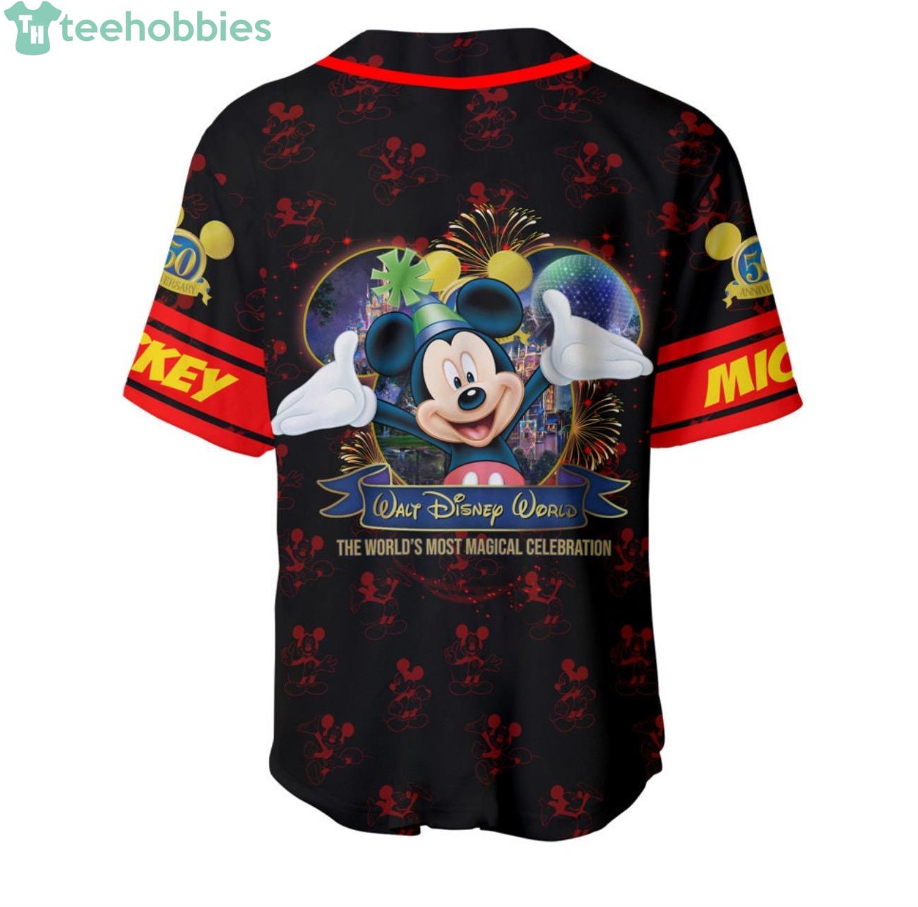 Mickey Mouse White Red, Disney Cartoon Outfits, Custom Baseball Jersey