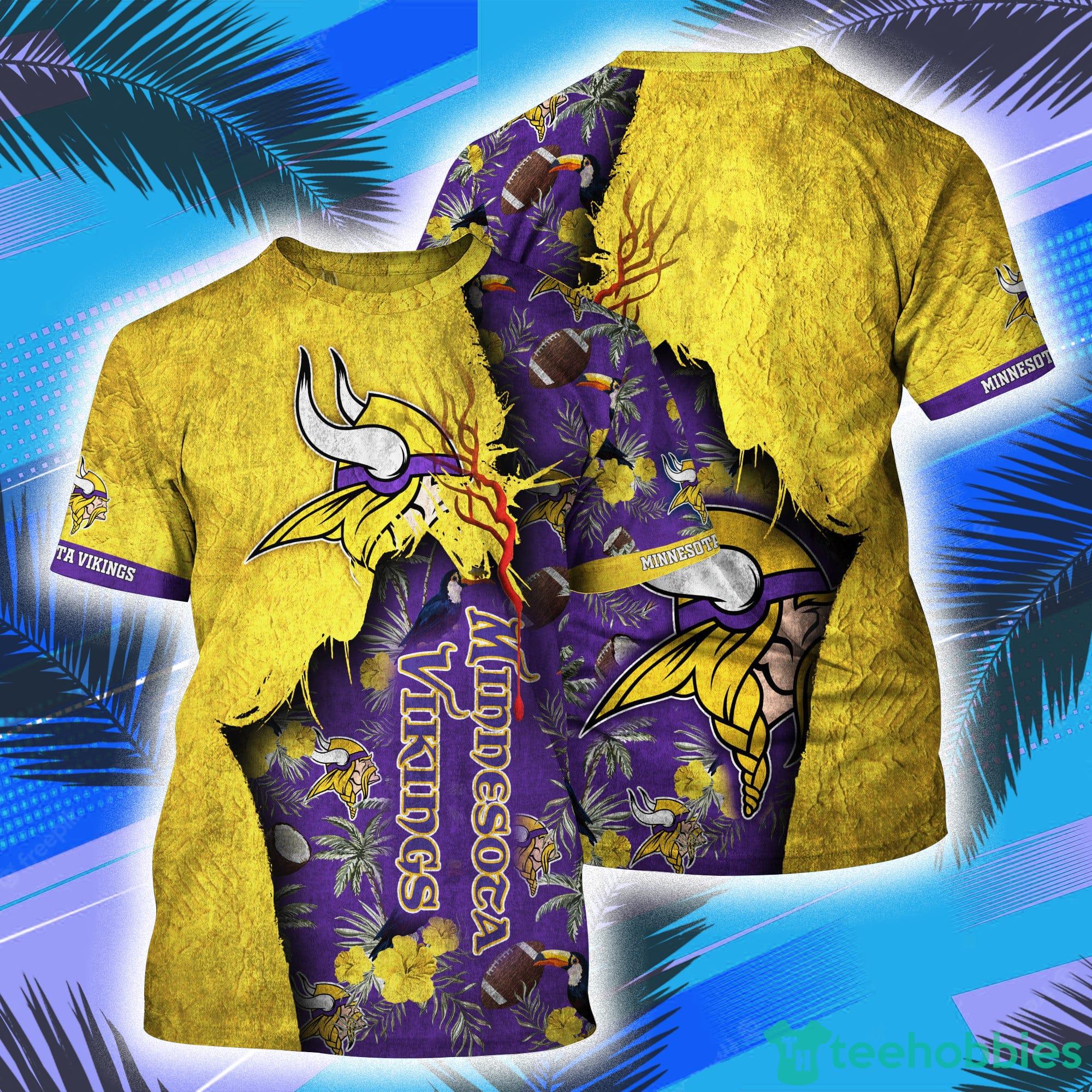 Minnesota Vikings NFL All Over Print 3D T-Shirt