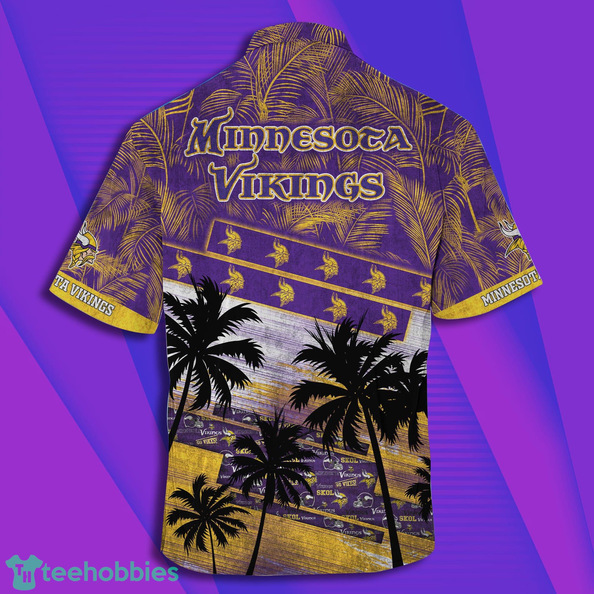 Minnesota Vikings NFL And Tropical Pattern Combo Summer