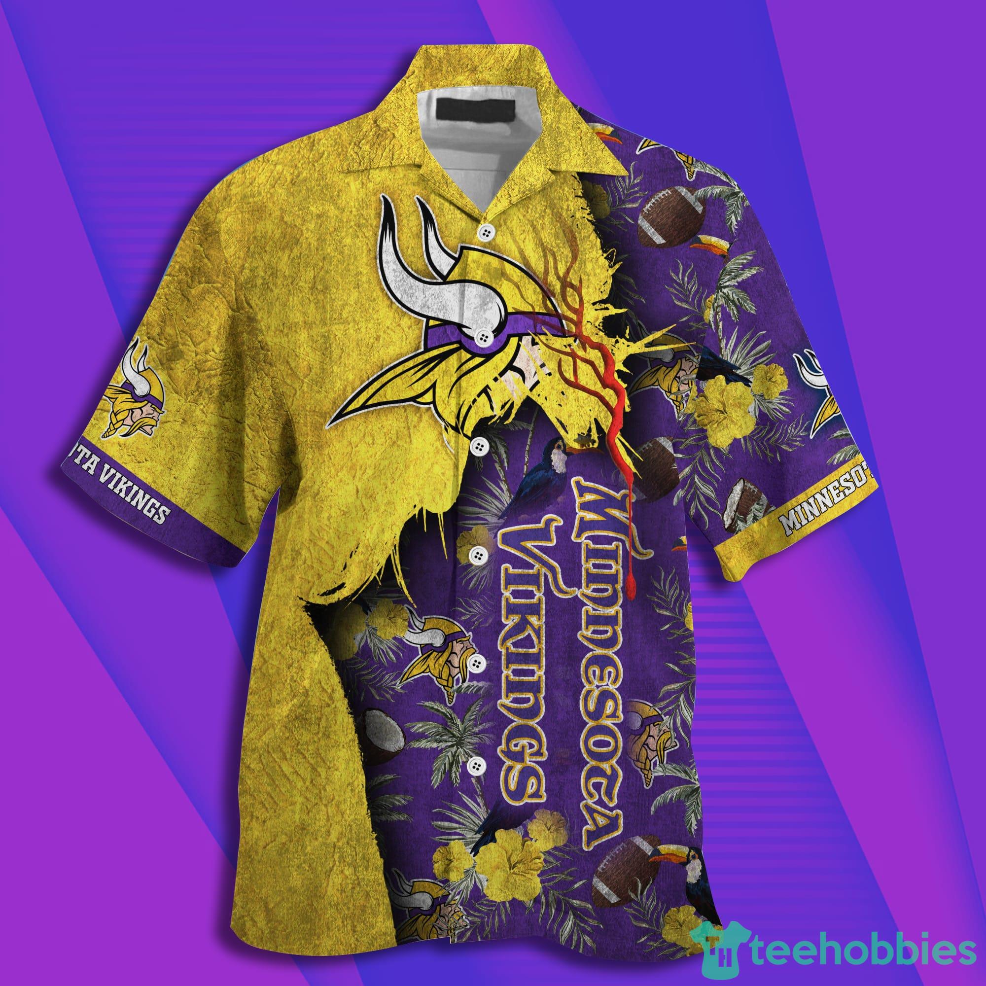 Personalized NFL Minnesota Vikings Combo Hawaiian Shirt And Shorts