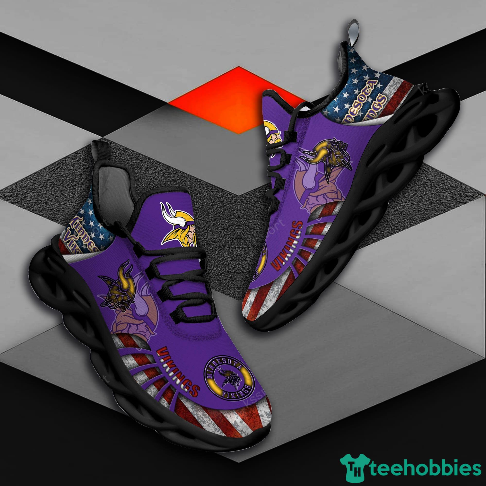 Minnesota Vikings NFL Max Soul Sneakers Running Shoes Product Photo 1