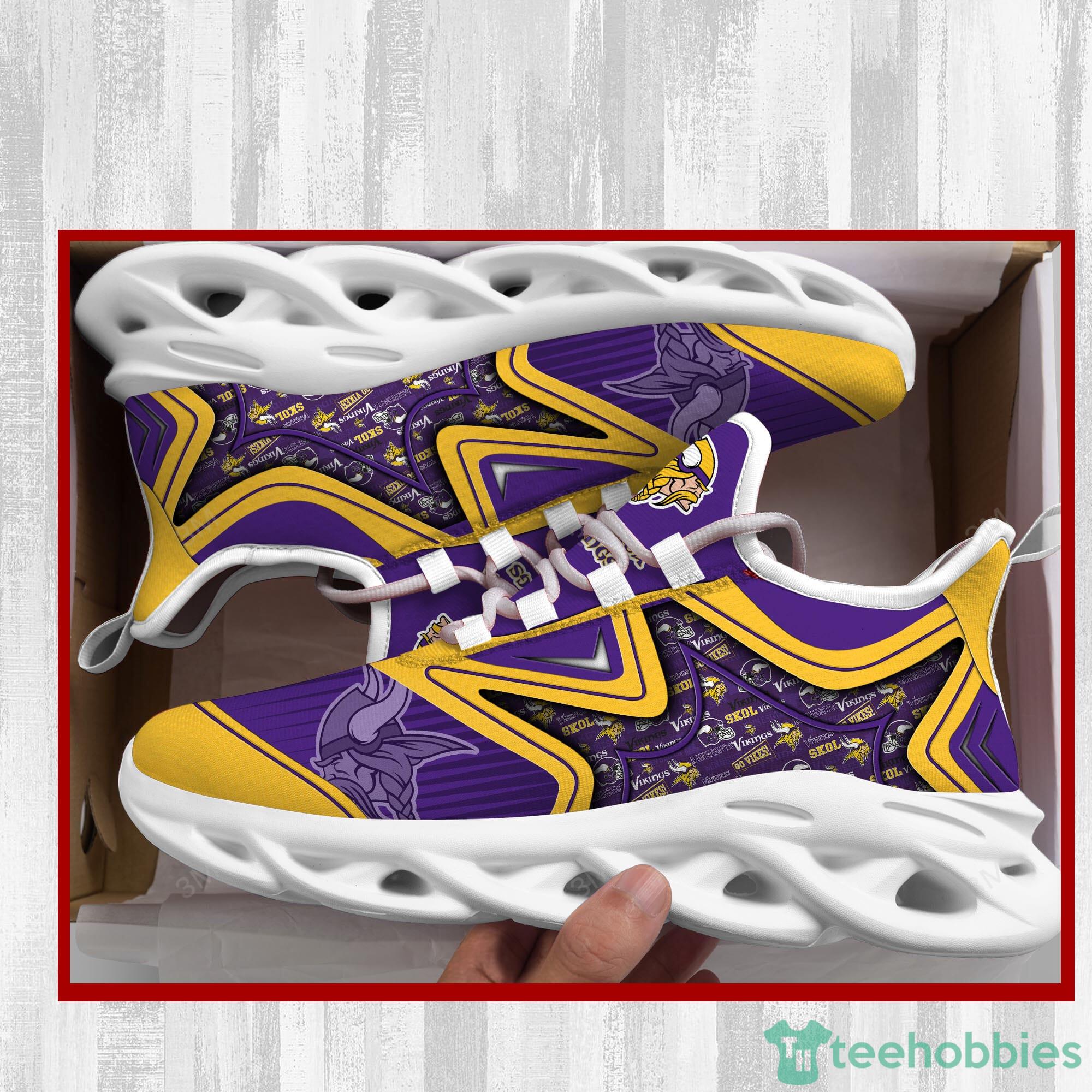 Minnesota Vikings NFL Symbol Max Soul Sneakers Sport Shoes Product Photo 2