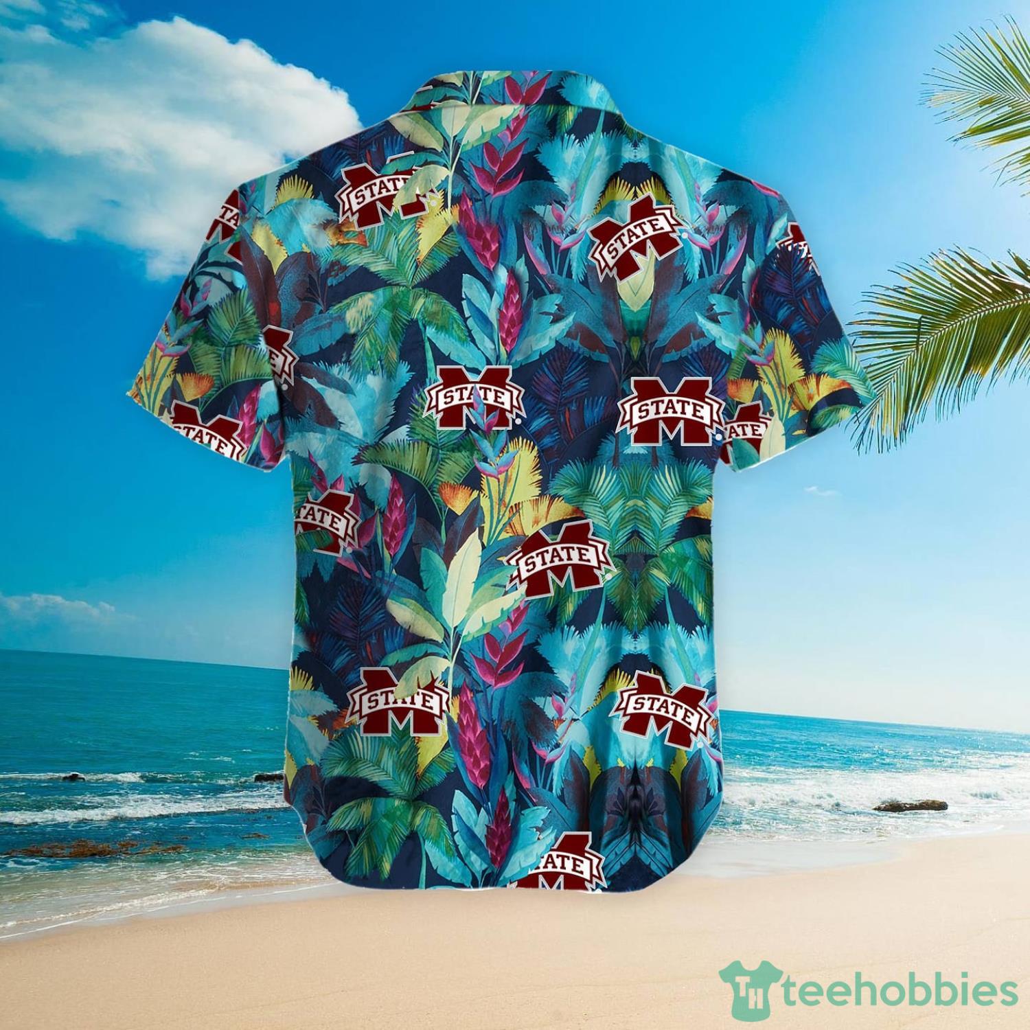 Mississippi State Bulldogs Floral Tropical Hawaiian Shirt Product Photo 5
