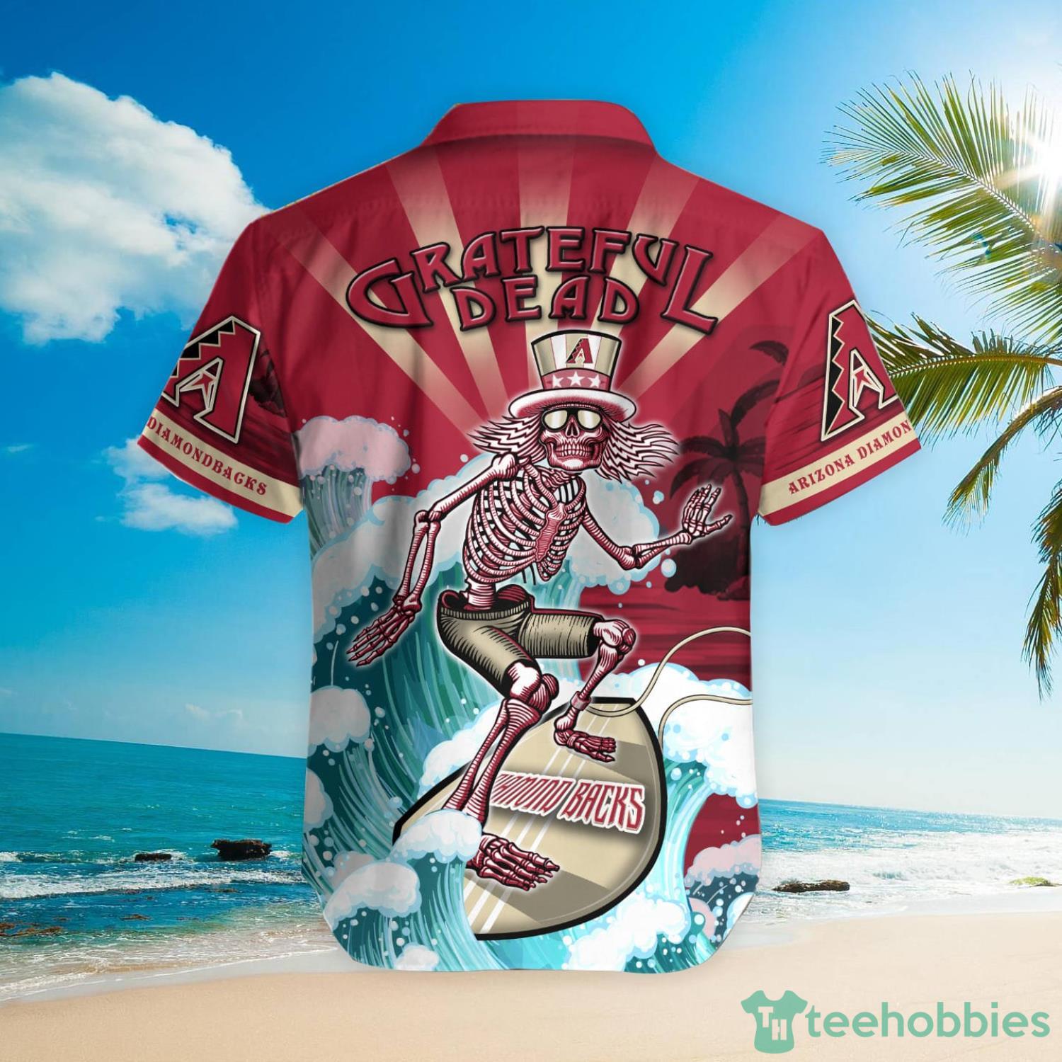 MLB Arizona Diamondbacks Grateful Dead Hawaiian Shirt Product Photo 3