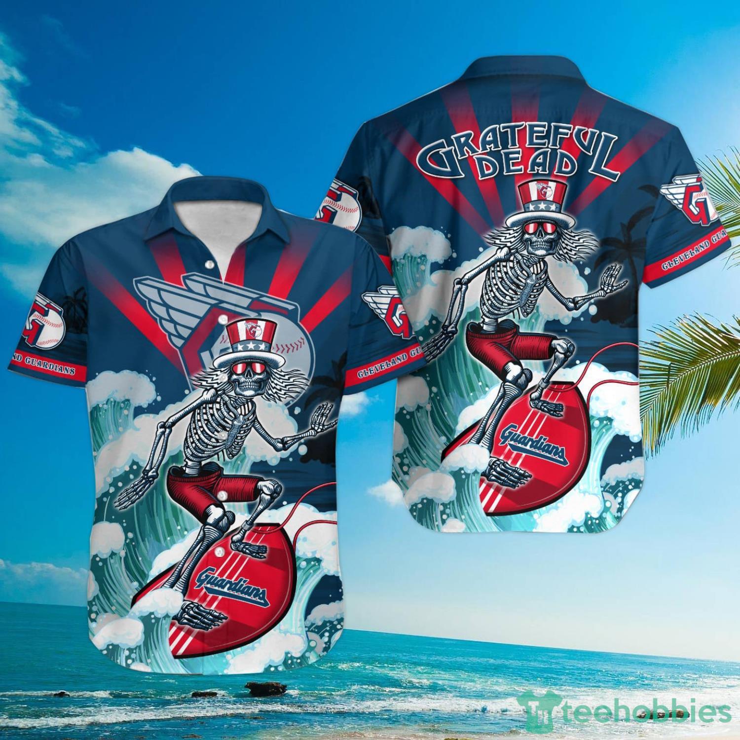MLB Cleveland Guardians Grateful Dead Hawaiian Shirt Product Photo 1