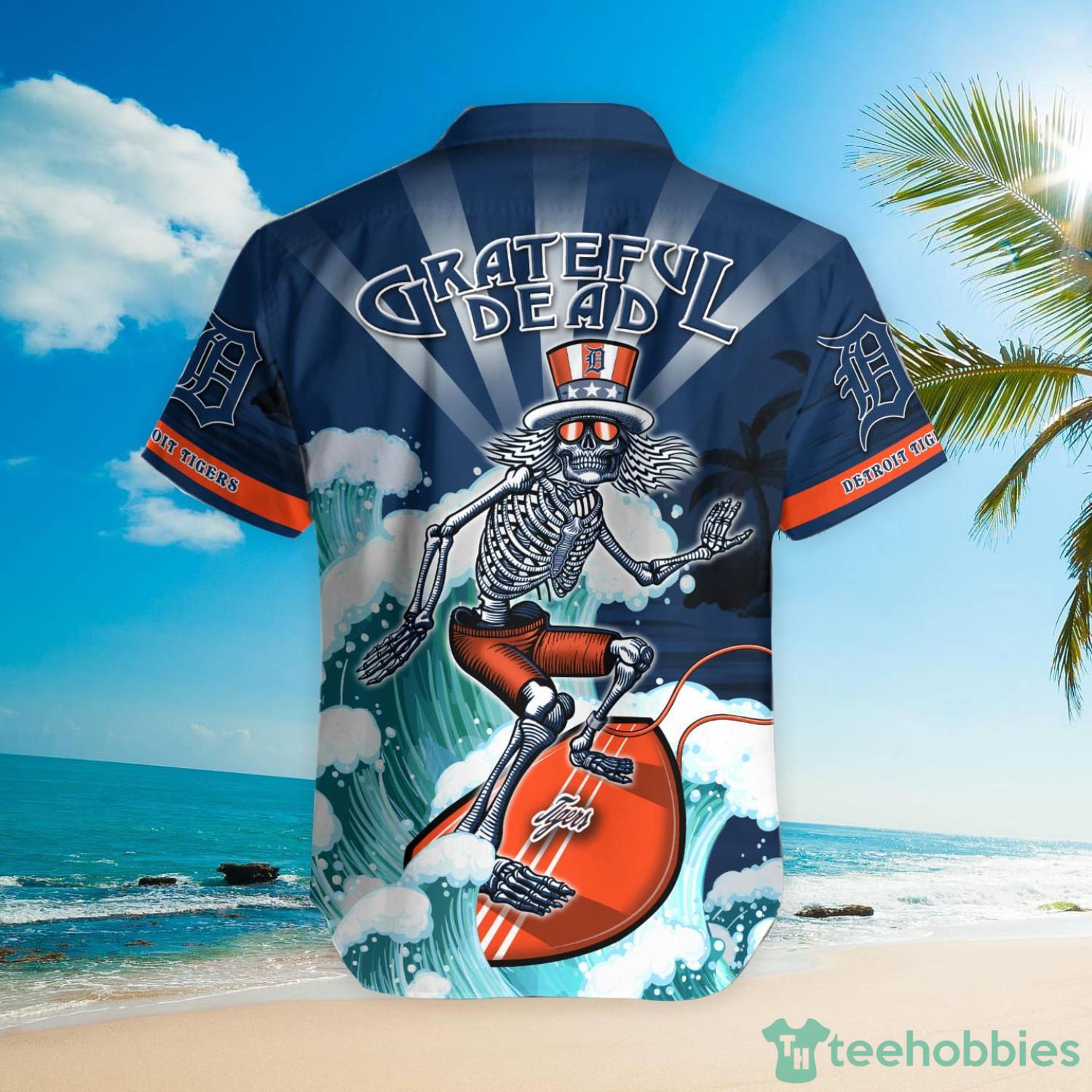 MLB Detroit Tigers Grateful Dead Hawaiian Shirt Product Photo 3