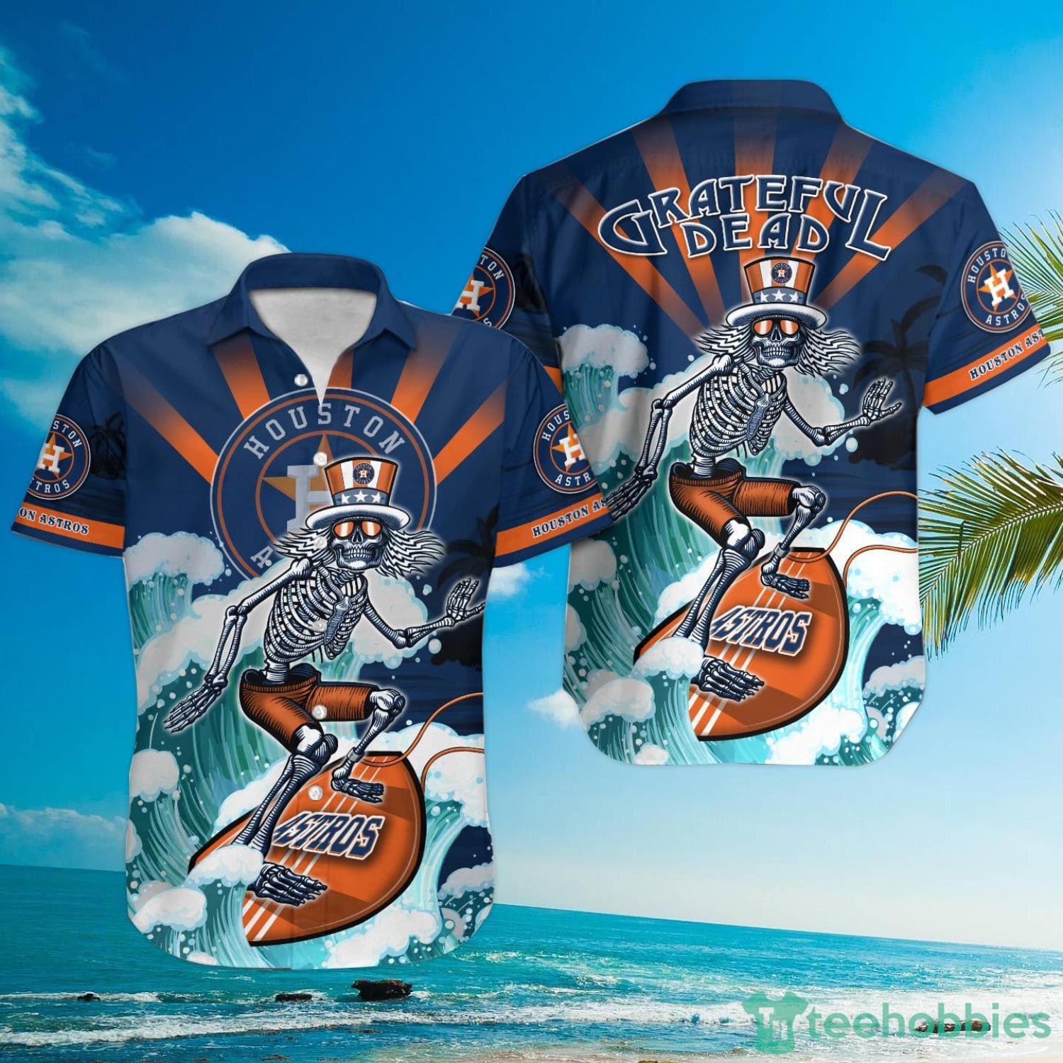 MLB Houston Astros Grateful Dead Hawaiian Shirt Product Photo 1