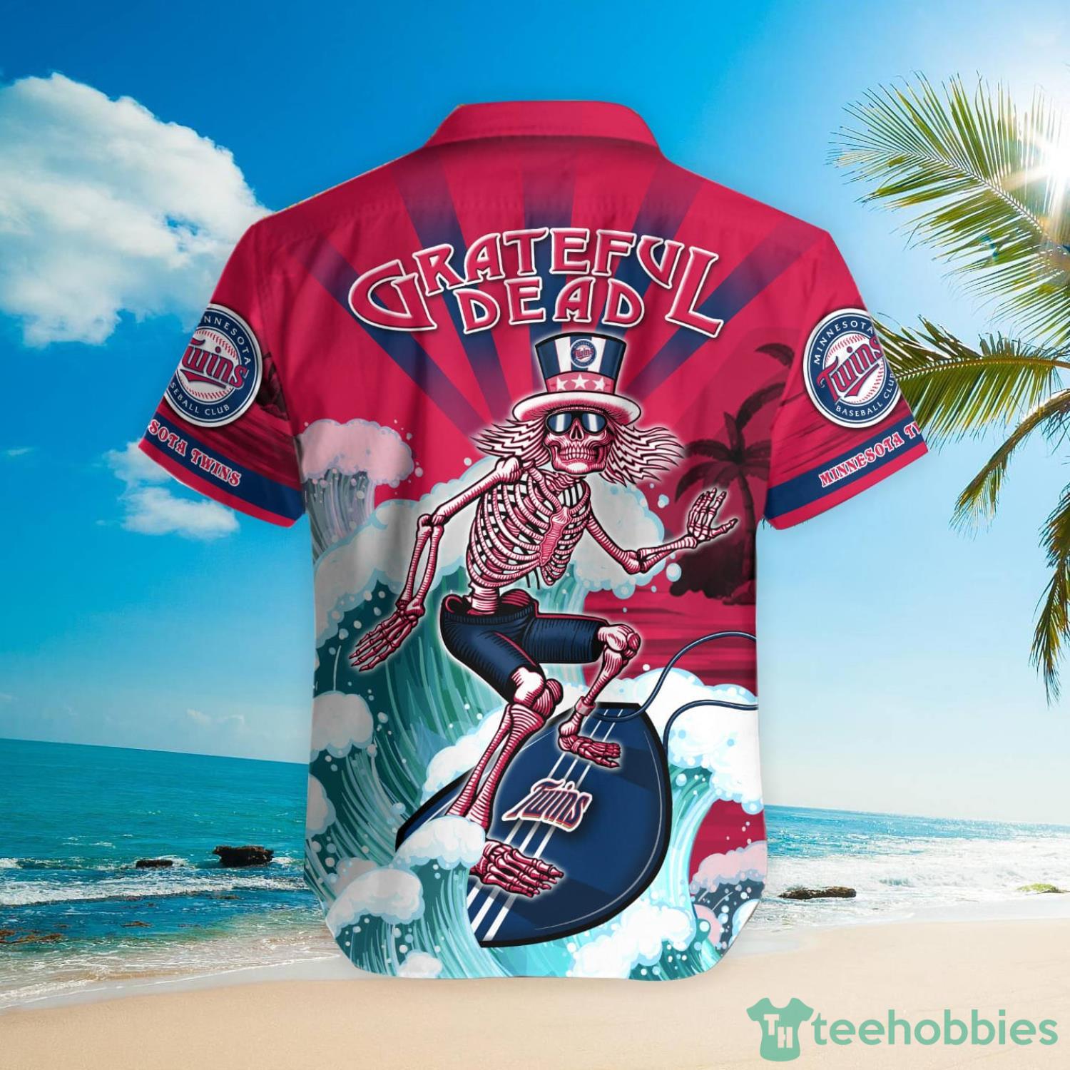 MLB Minnesota Twins Grateful Dead Hawaiian Shirt Product Photo 3
