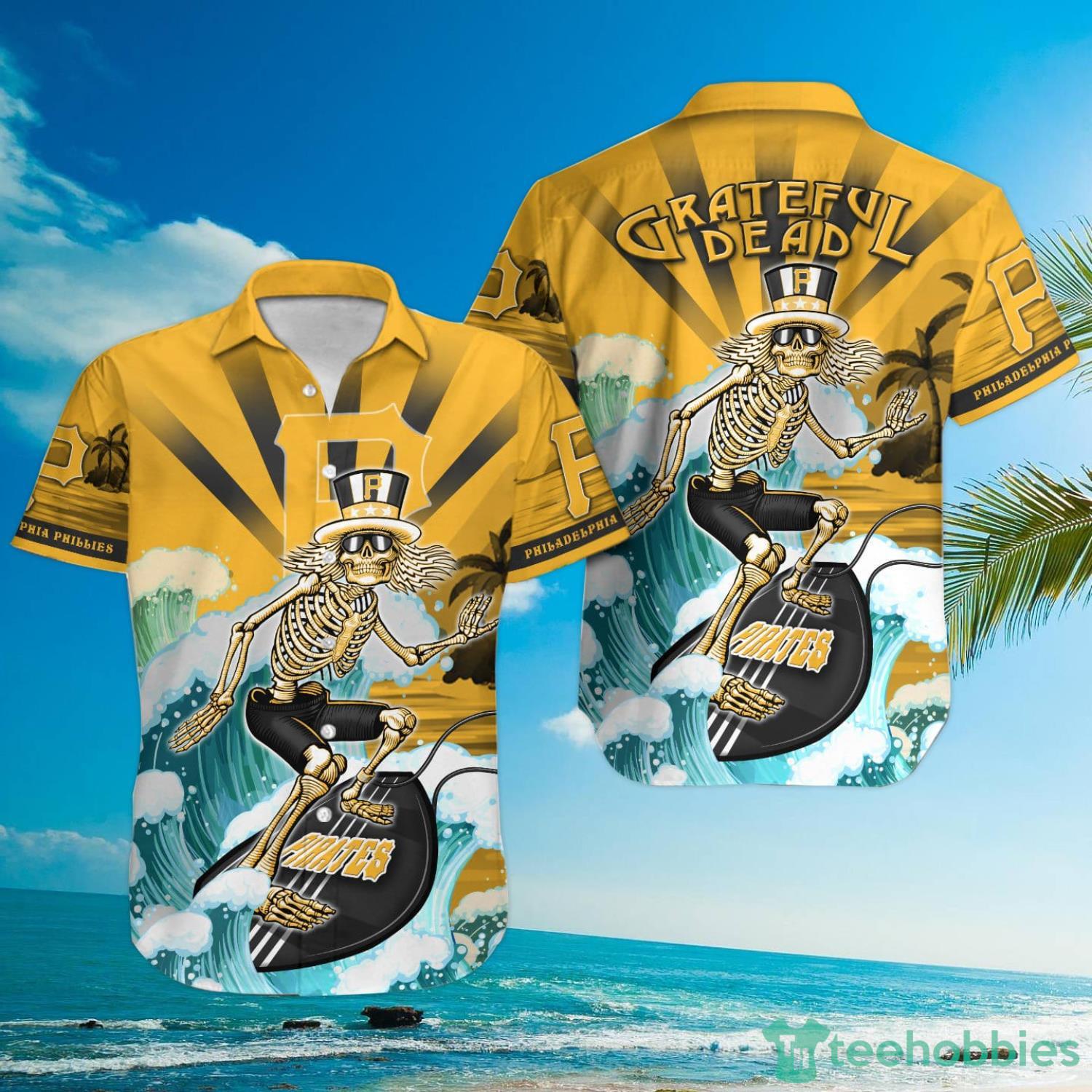 MLB Pittsburgh Pirates Grateful Dead Hawaiian Shirt Product Photo 1