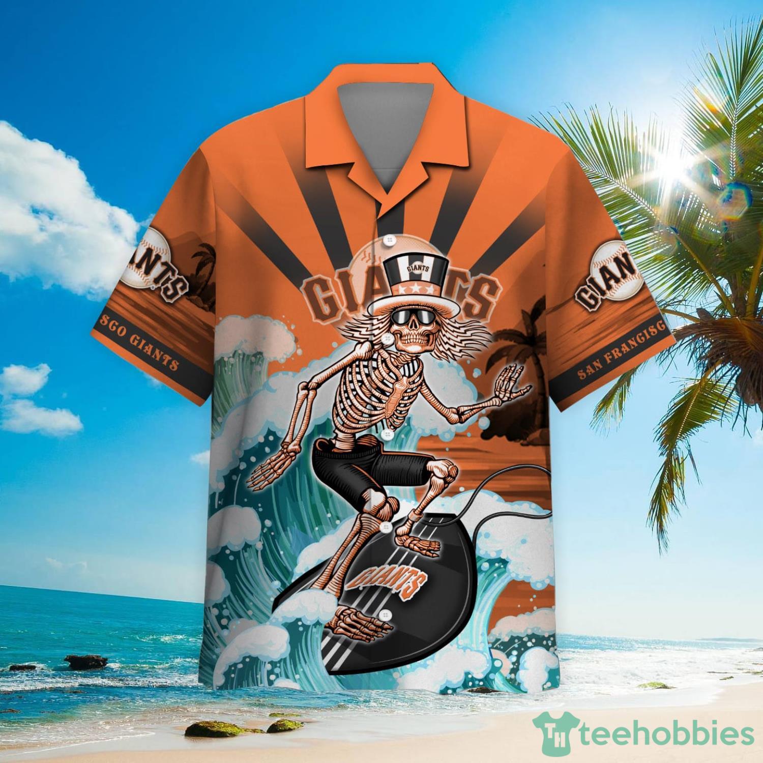 MLB San Francisco Giants Grateful Dead Hawaiian Shirt Product Photo 2