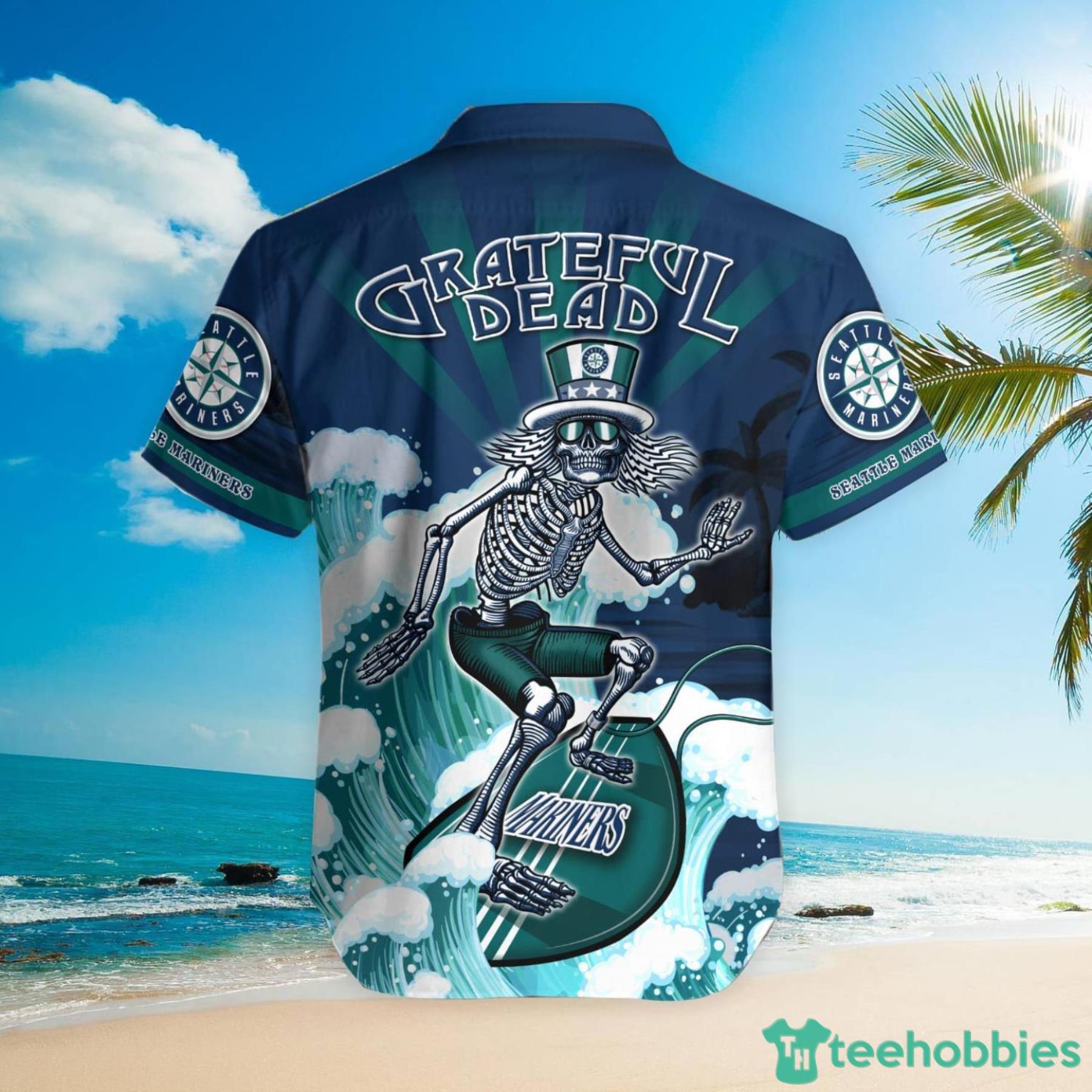 MLB Seattle Mariners Grateful Dead Hawaiian Shirt Product Photo 3
