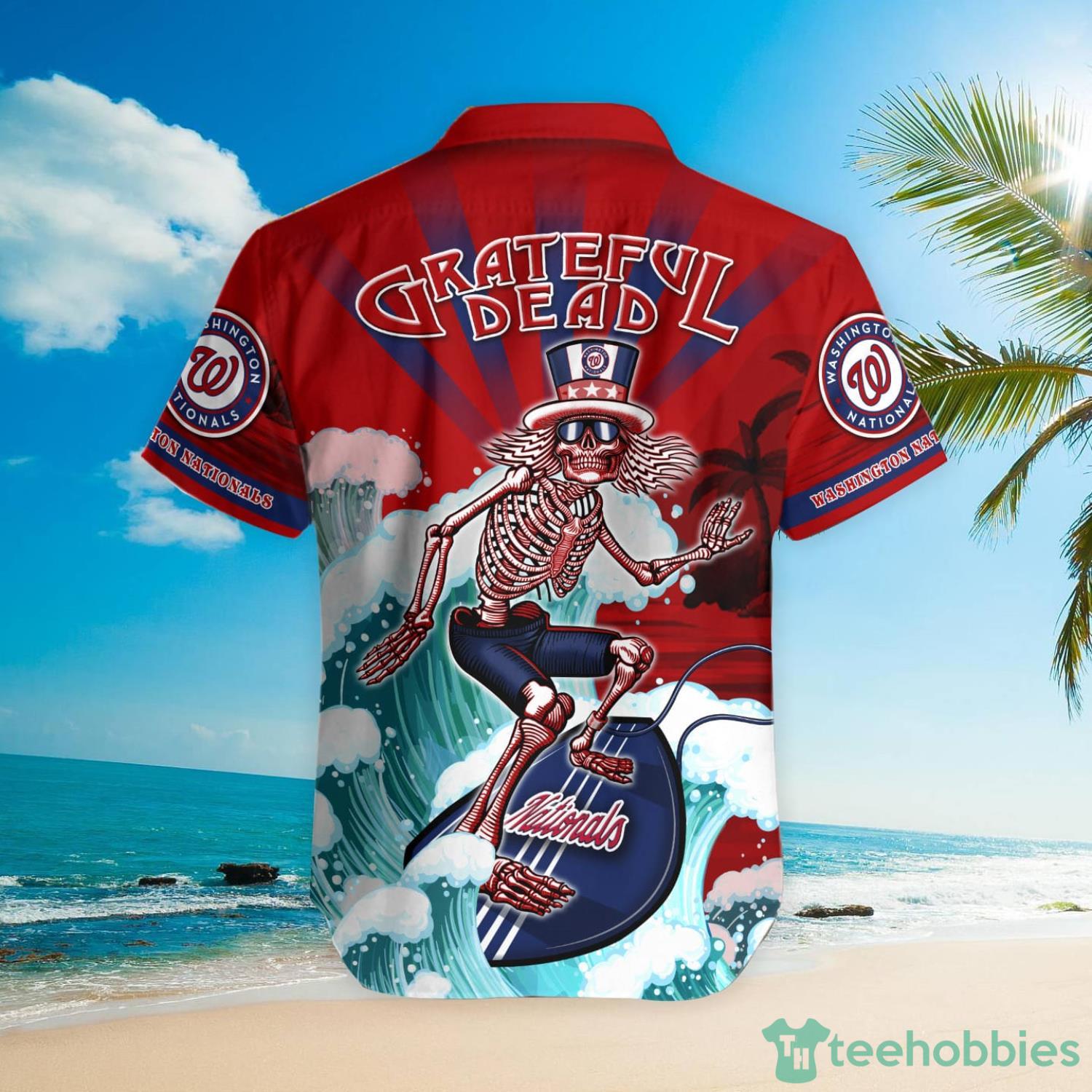 MLB Washington Nationals Grateful Dead Hawaiian Shirt Product Photo 3