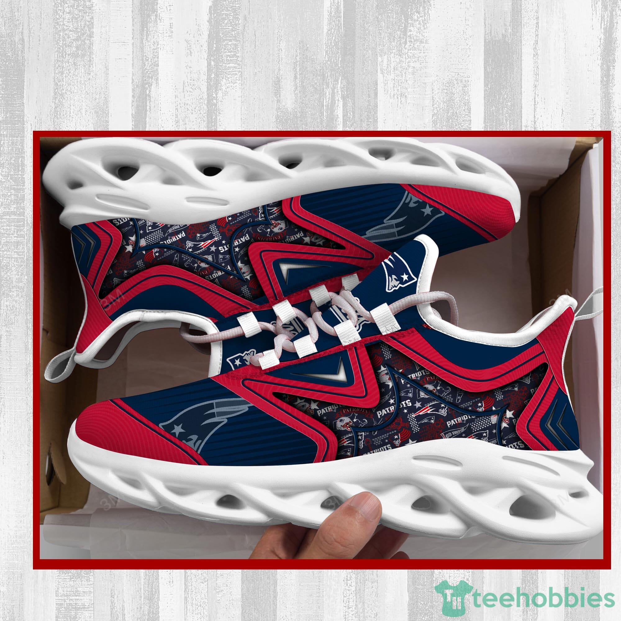 New England Patriots NFL Symbol Max Soul Sneakers Sport Shoes Product Photo 2