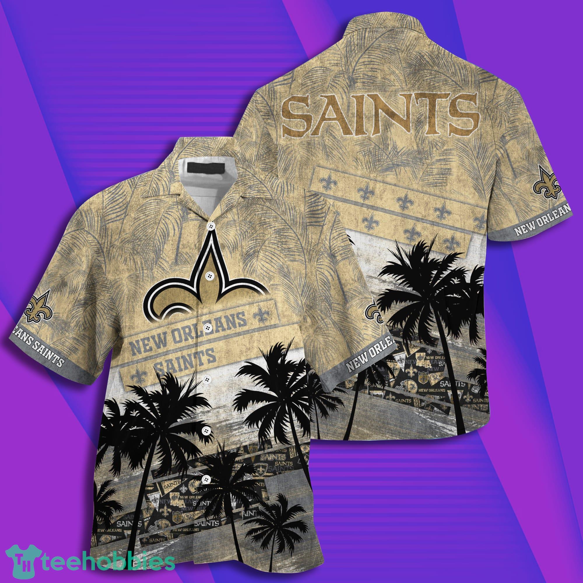 New Orleans Saints NFL And Tropical Pattern Combo Summer Hawaiian Shirt And Pants Product Photo 1