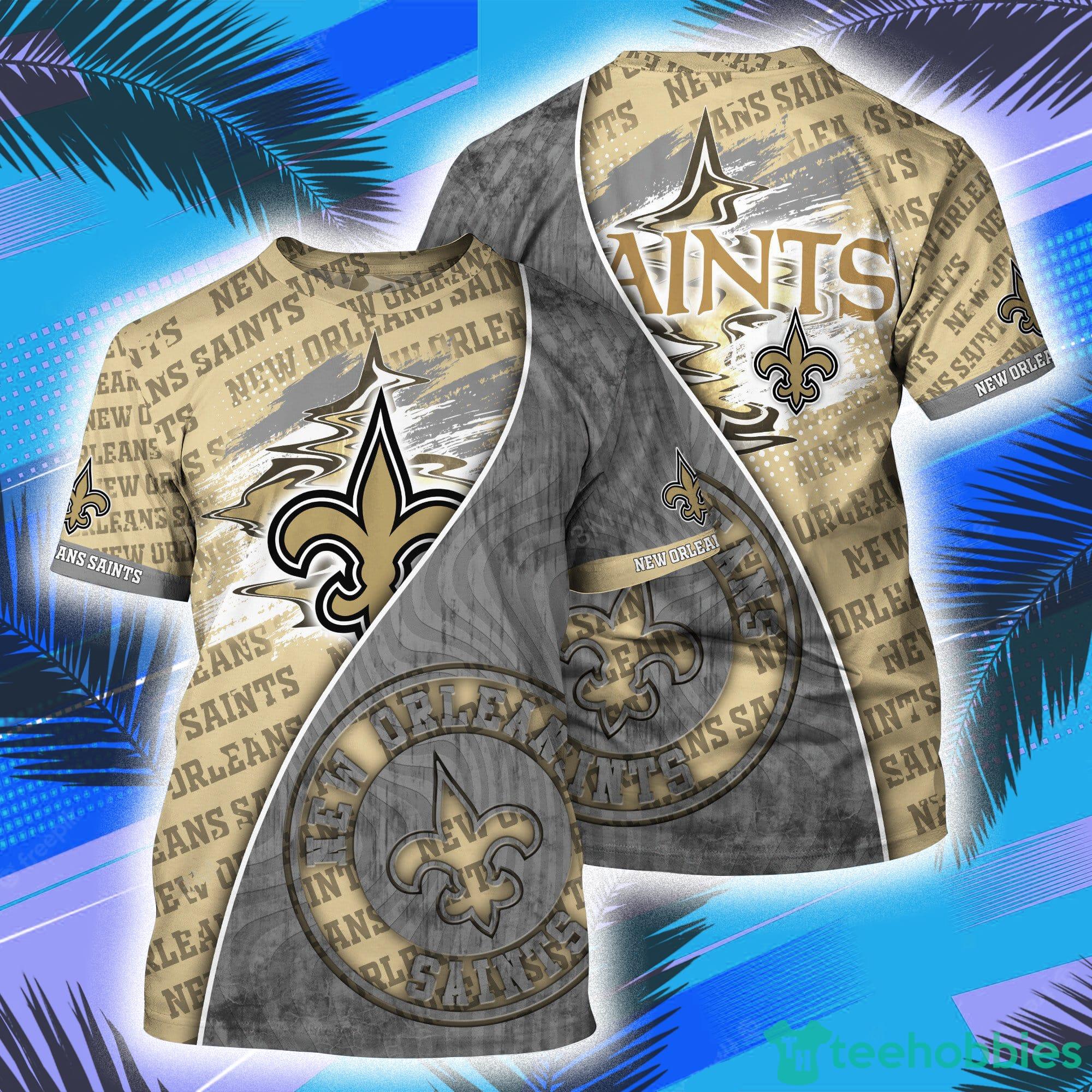 New Orleans Saints NFL Symbol All Over Print 3D T-Shirt Product Photo 1