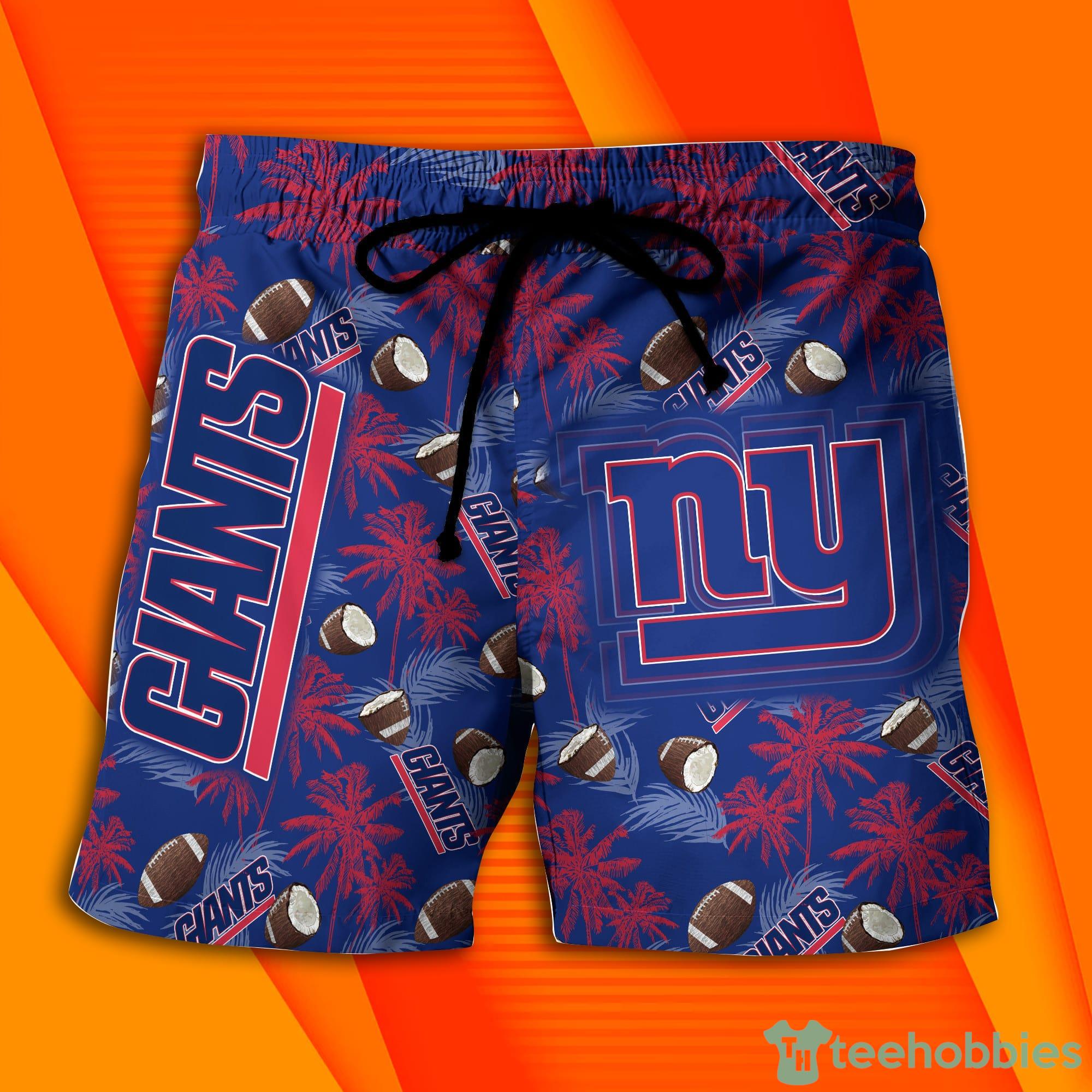 New York Giants NFL And Tropical Pattern Combo Hawaiian Shirt And Short  Pants