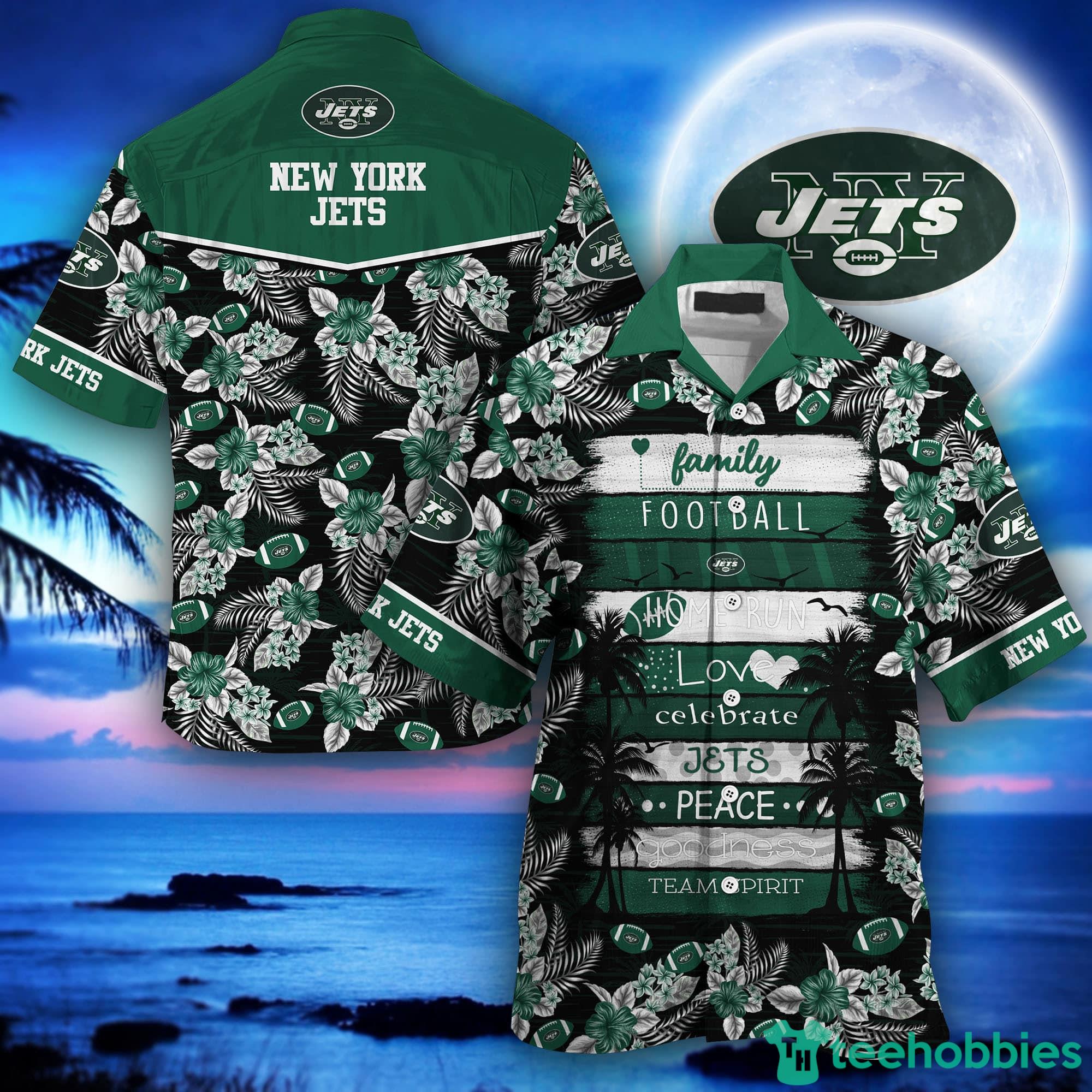 New York Jets NFL Style 9 Summer 3D Hawaiian Shirt And Shorts For