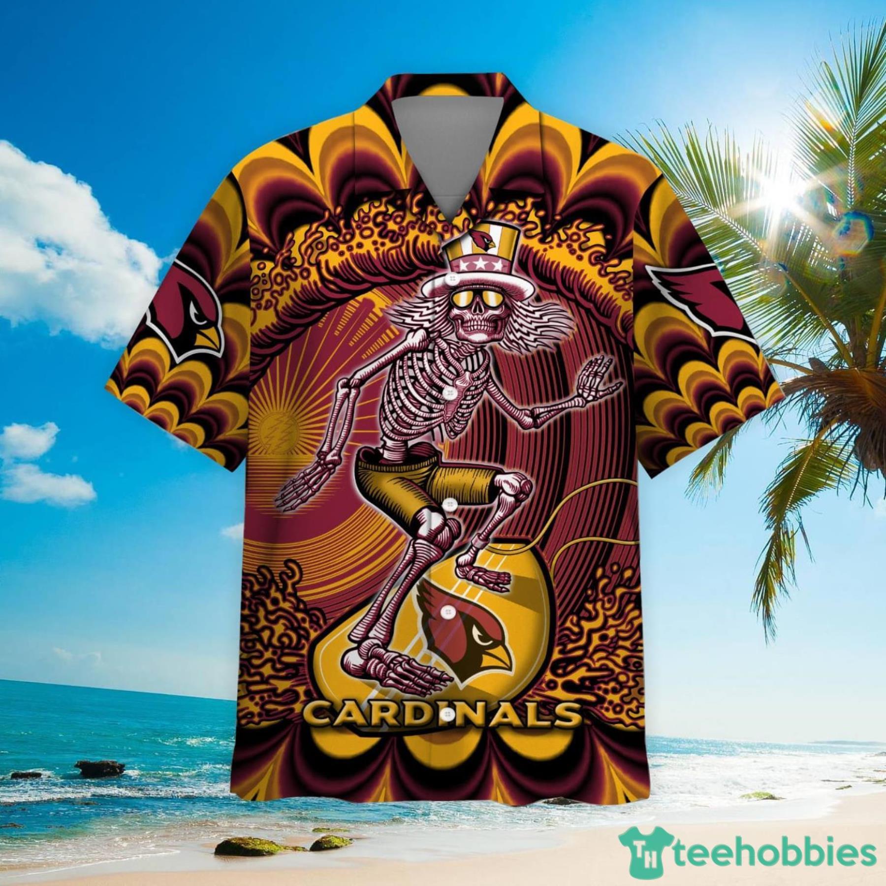 NFL Arizona Cardinals Grateful Dead Hawaiian Shirt For Fans Product Photo 2