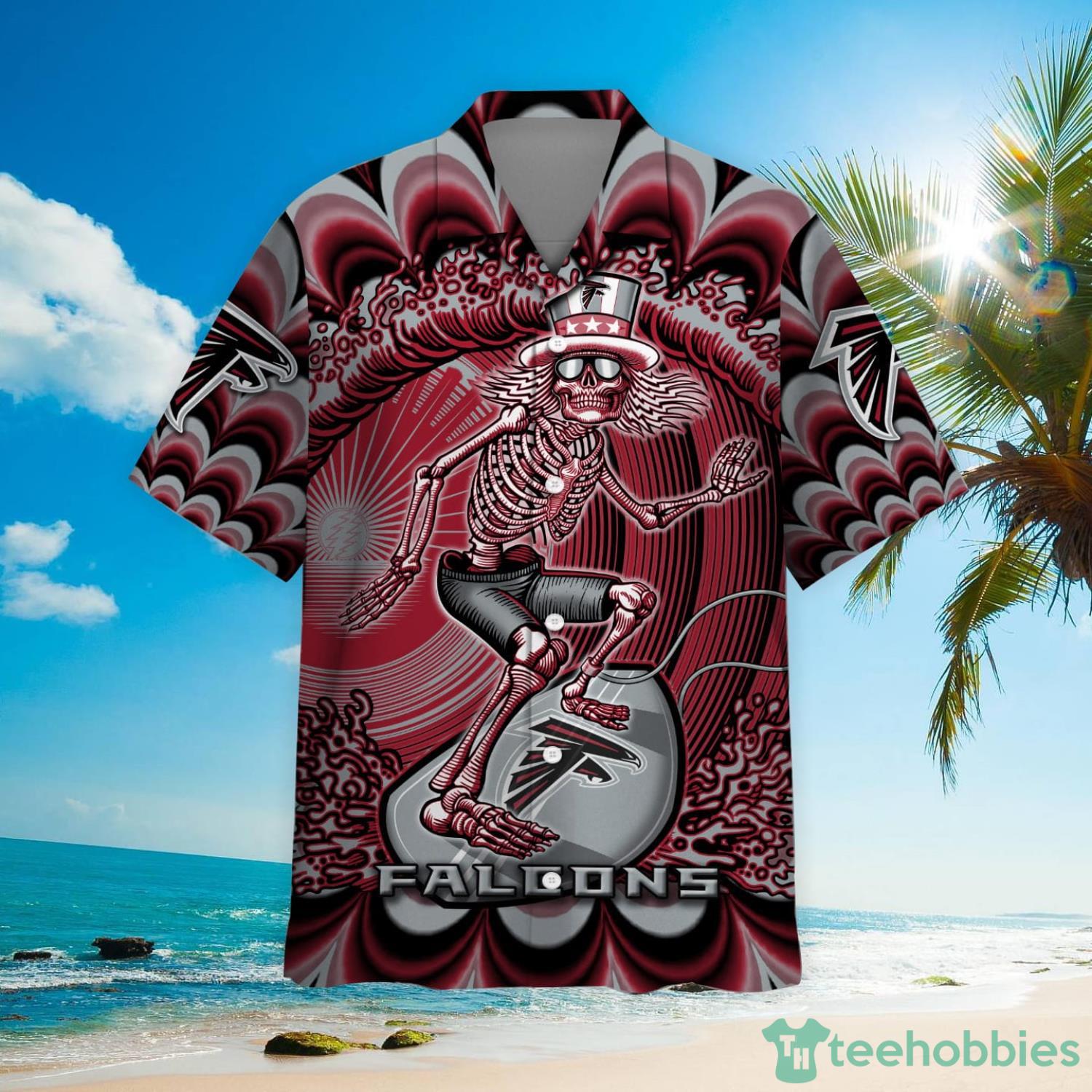 NFL Atlanta Falcons Grateful Dead Hawaiian Shirt For Fans Product Photo 2