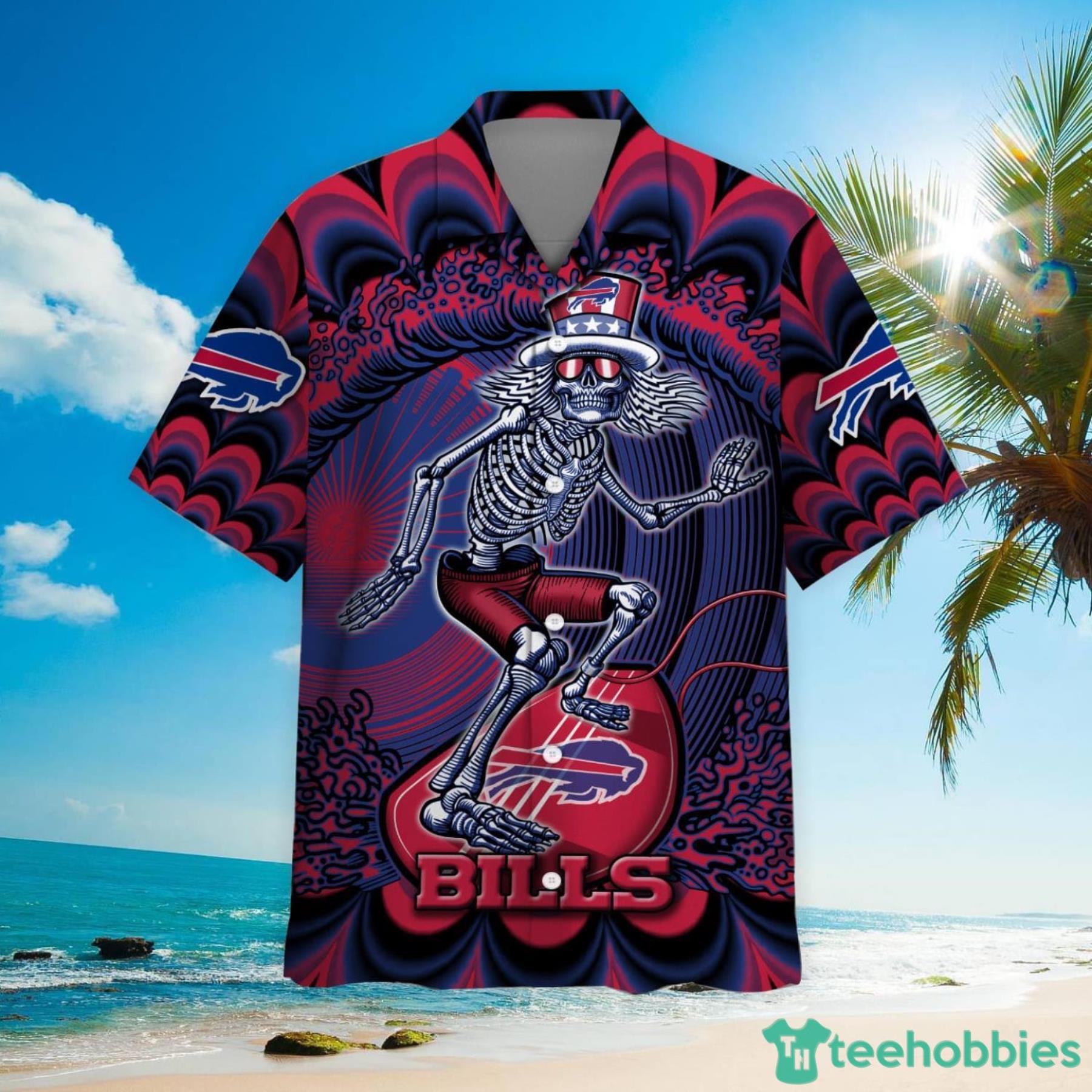 NFL Buffalo Bills Grateful Dead Hawaiian Shirt For Fans Product Photo 2