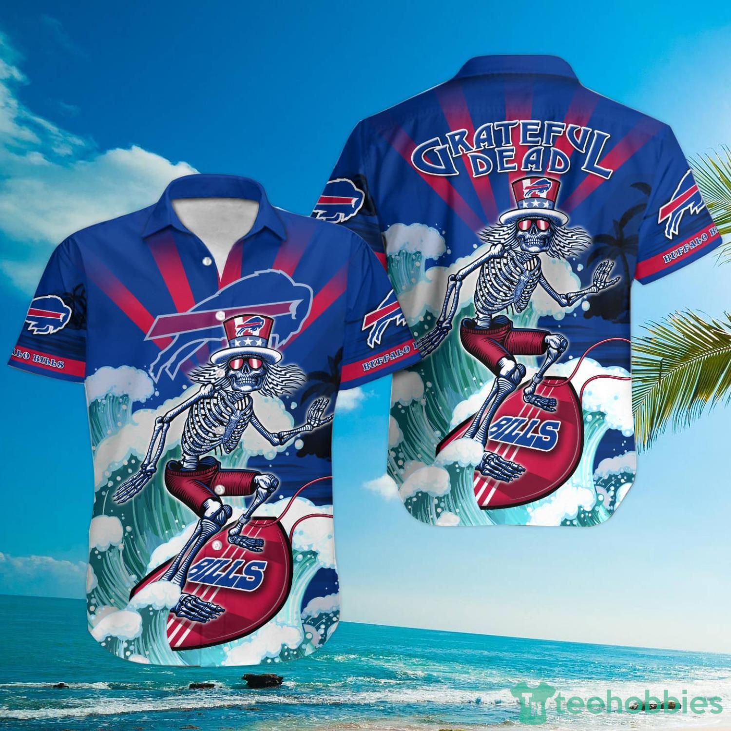 NFL Buffalo Bills Grateful Dead Hawaiian Shirt Product Photo 1