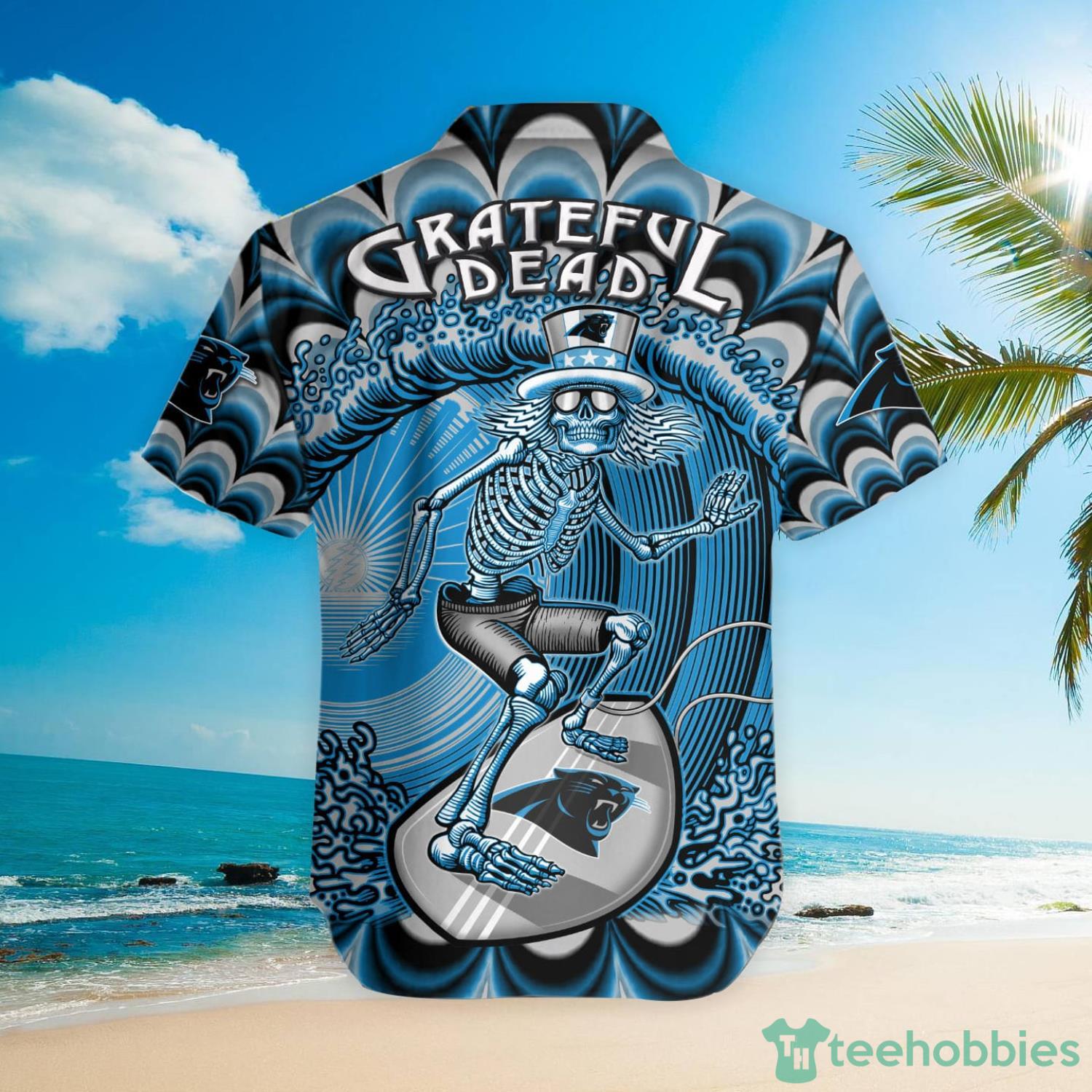 NFL Carolina Panthers Grateful Dead Hawaiian Shirt For Fans Product Photo 3