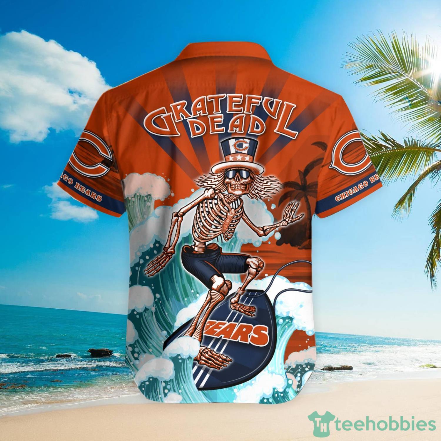 NFL Chicago Bears Grateful Dead Hawaiian Shirt Product Photo 3