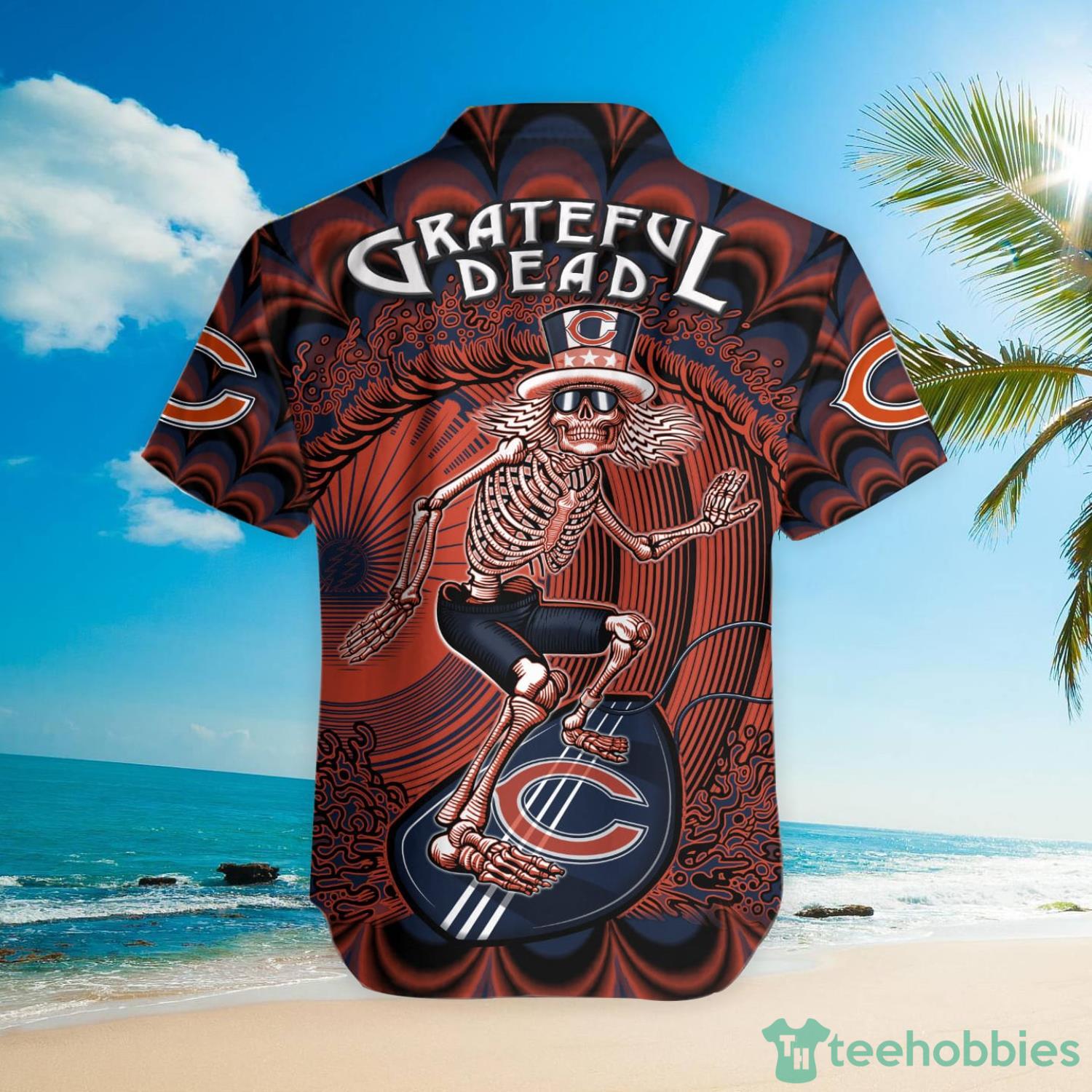 NFL Chicago Bears Grateful Dead Hawaiian Shirt For Fans Product Photo 3