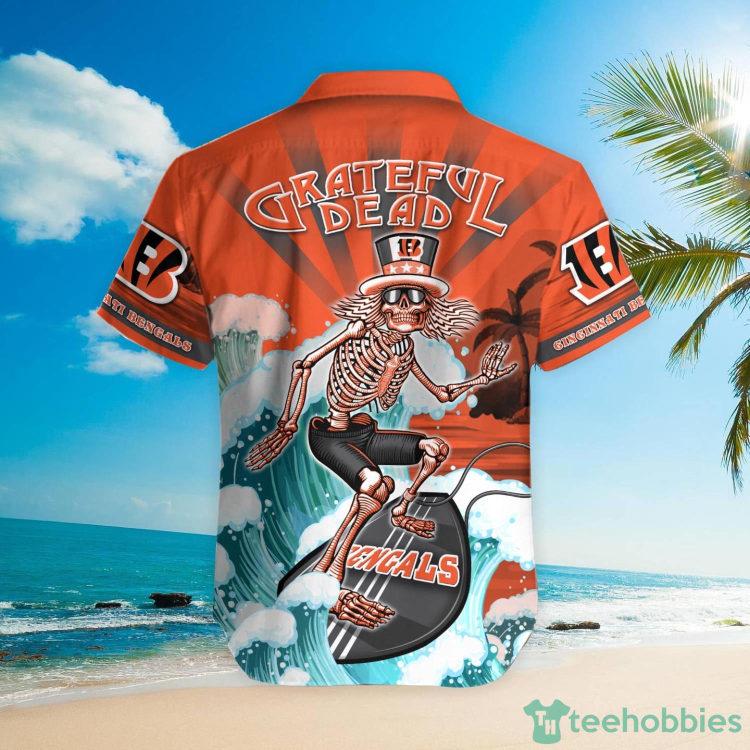 NFL Cincinnati Bengals Grateful Dead Hawaiian Shirt Product Photo 3