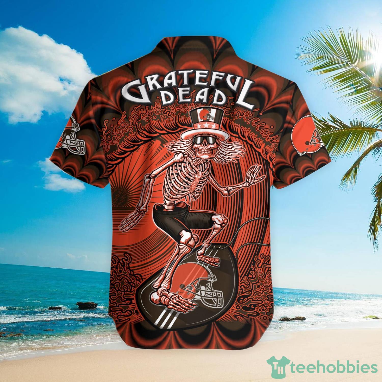 NFL Cleveland Browns Grateful Dead Hawaiian Shirt For Fans Product Photo 3