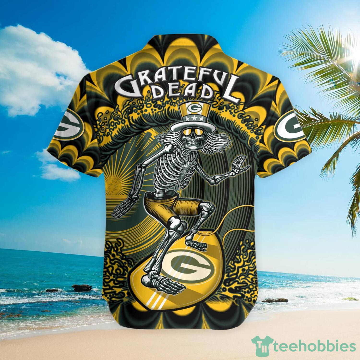NFL Green Bay Packers Grateful Dead Hawaiian Shirt Product Photo 3