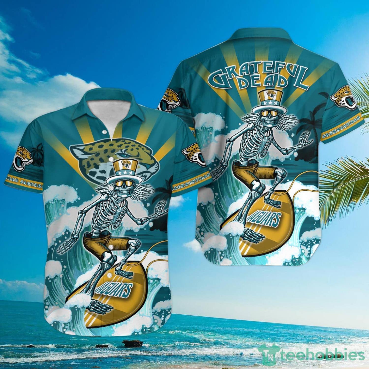 NFL Jacksonville Jaguars Grateful Dead Hawaiian Shirt Product Photo 1