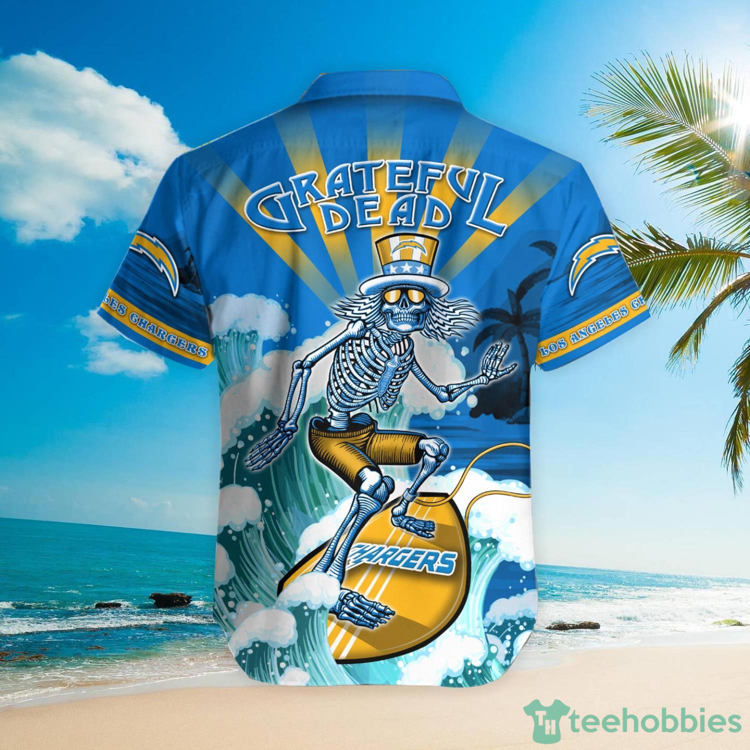 NFL Los Angeles Chargers Grateful Dead Hawaiian Shirt Product Photo 3