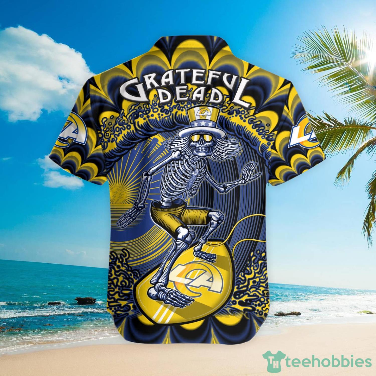 NFL Los Angeles Rams Grateful Dead Hawaiian Shirt For Fans Product Photo 3