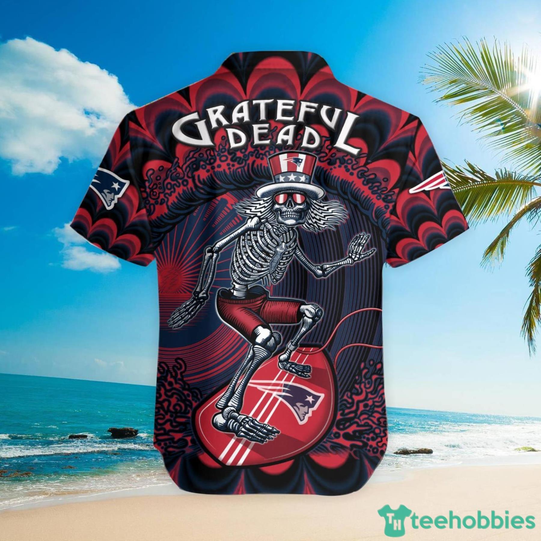 NFL New England Patriots Grateful Dead Hawaiian Shirt For Fans Product Photo 3