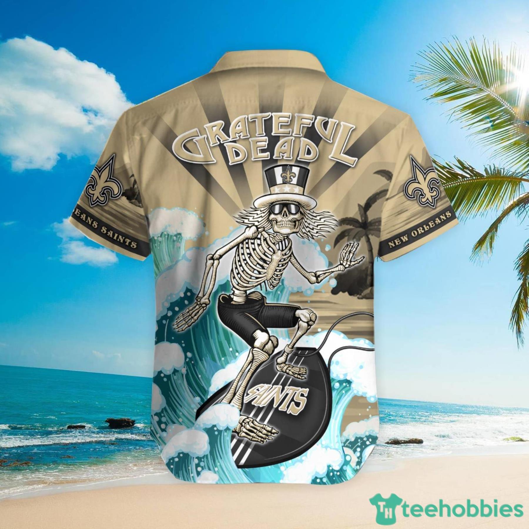 NFL New Orleans Saints Grateful Dead Hawaiian Shirt Product Photo 3